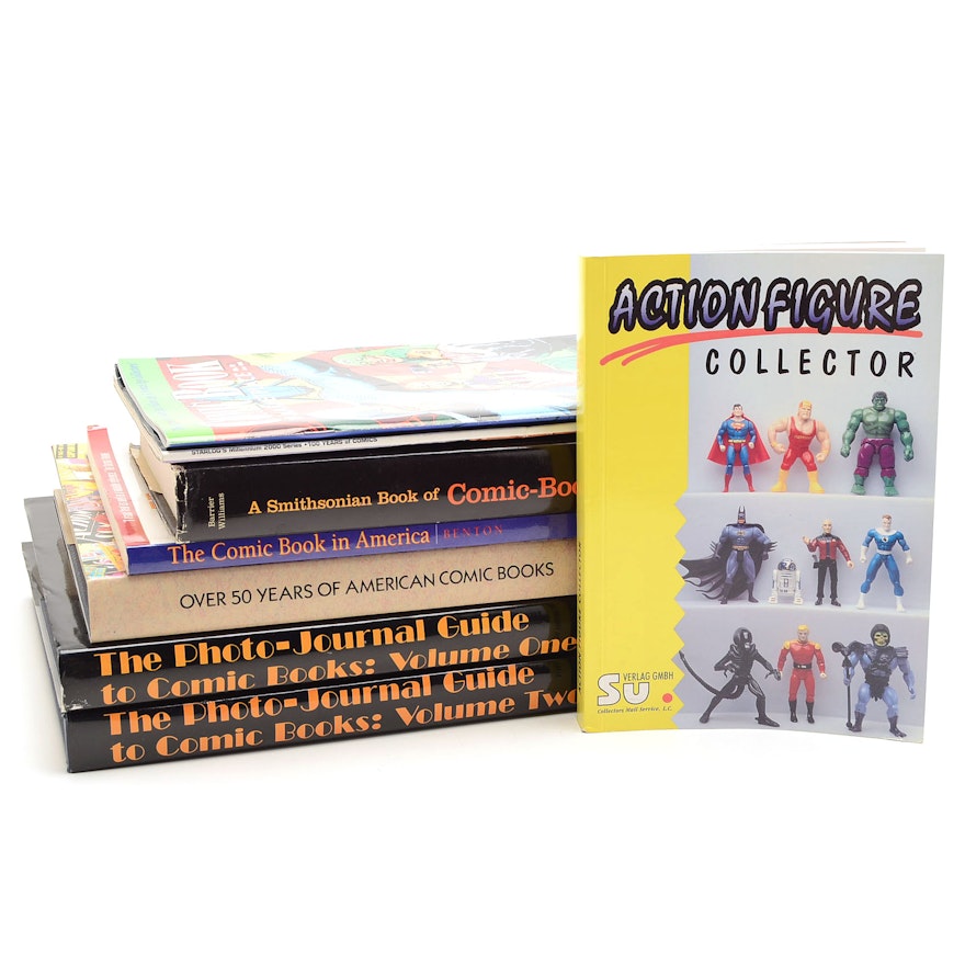 Collection of Comic Book History and Reference Books