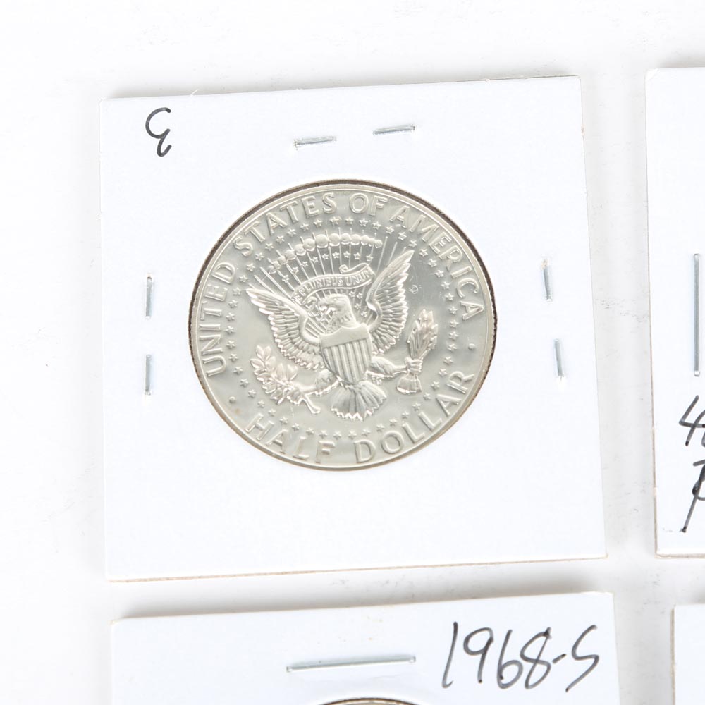 1968 S Kennedy Half Dollar Proof Coins