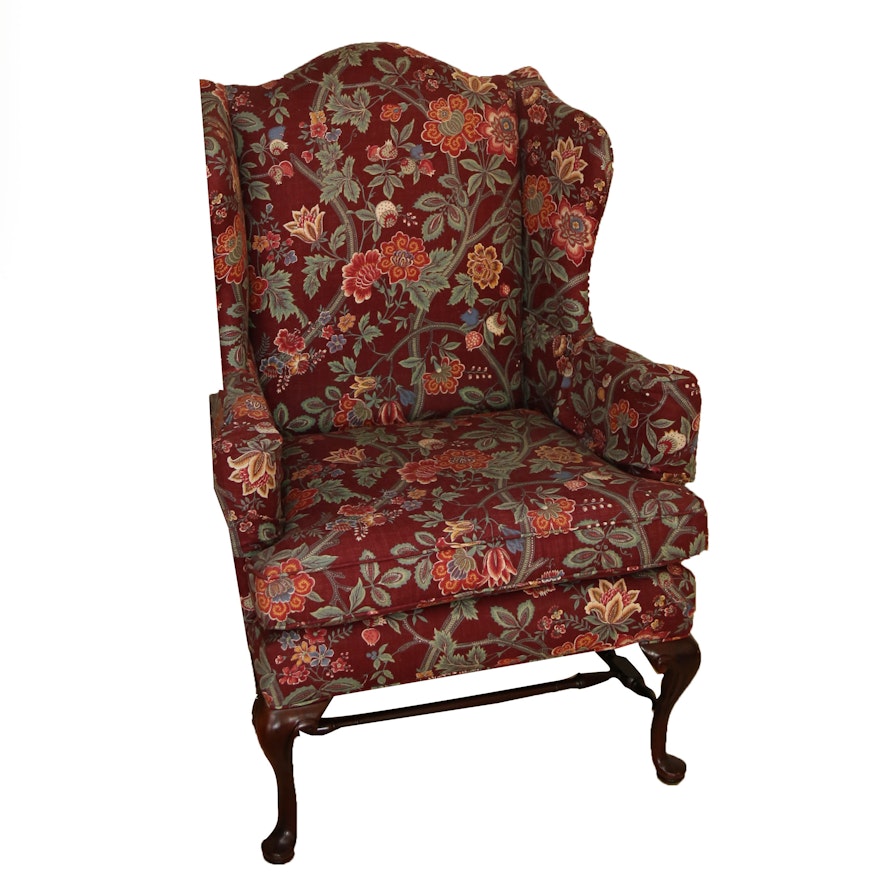 Queen Anne Style Wingback Chair by Hickory White