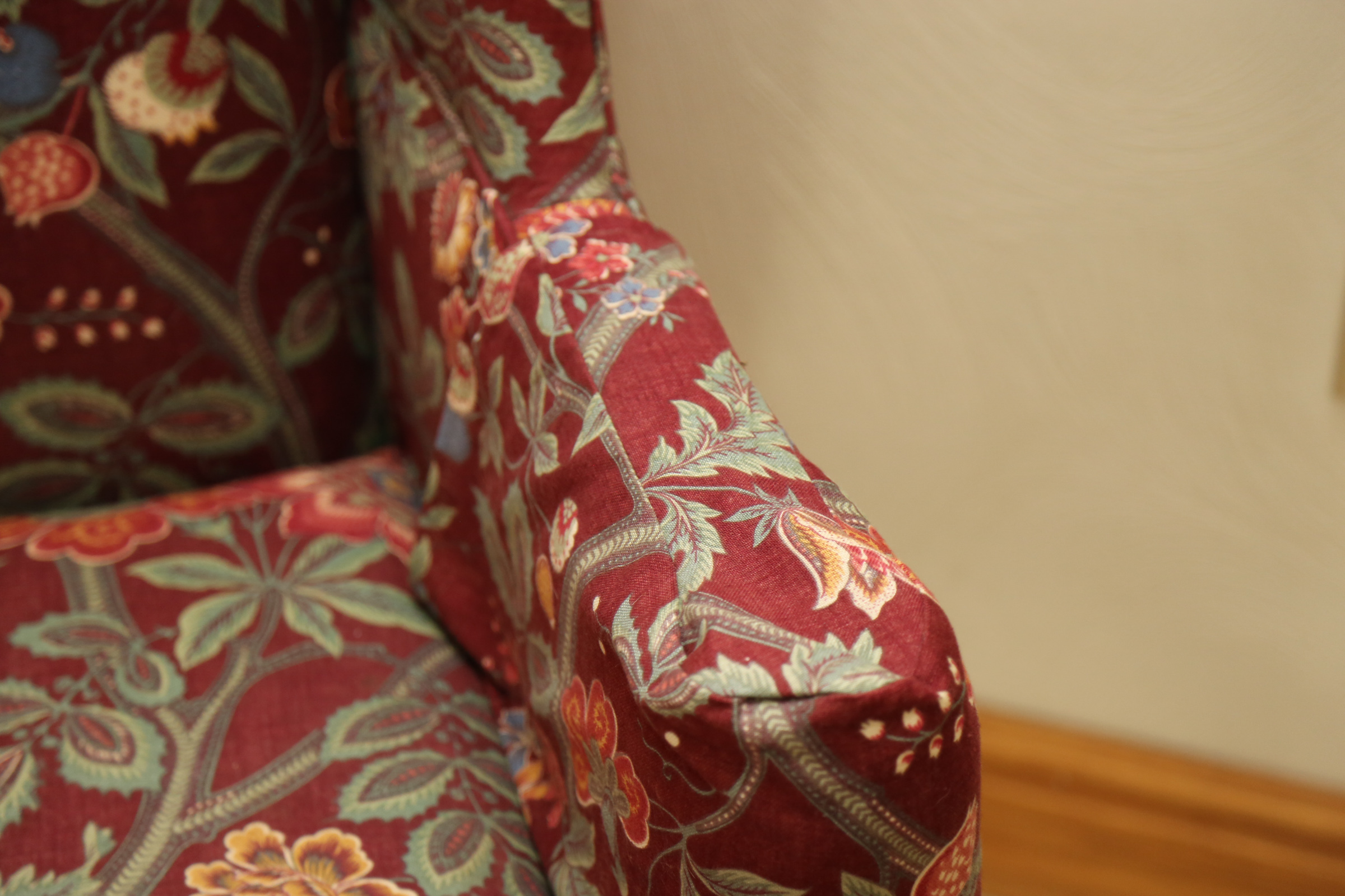 Queen Anne Style Wingback Chair by Hickory White