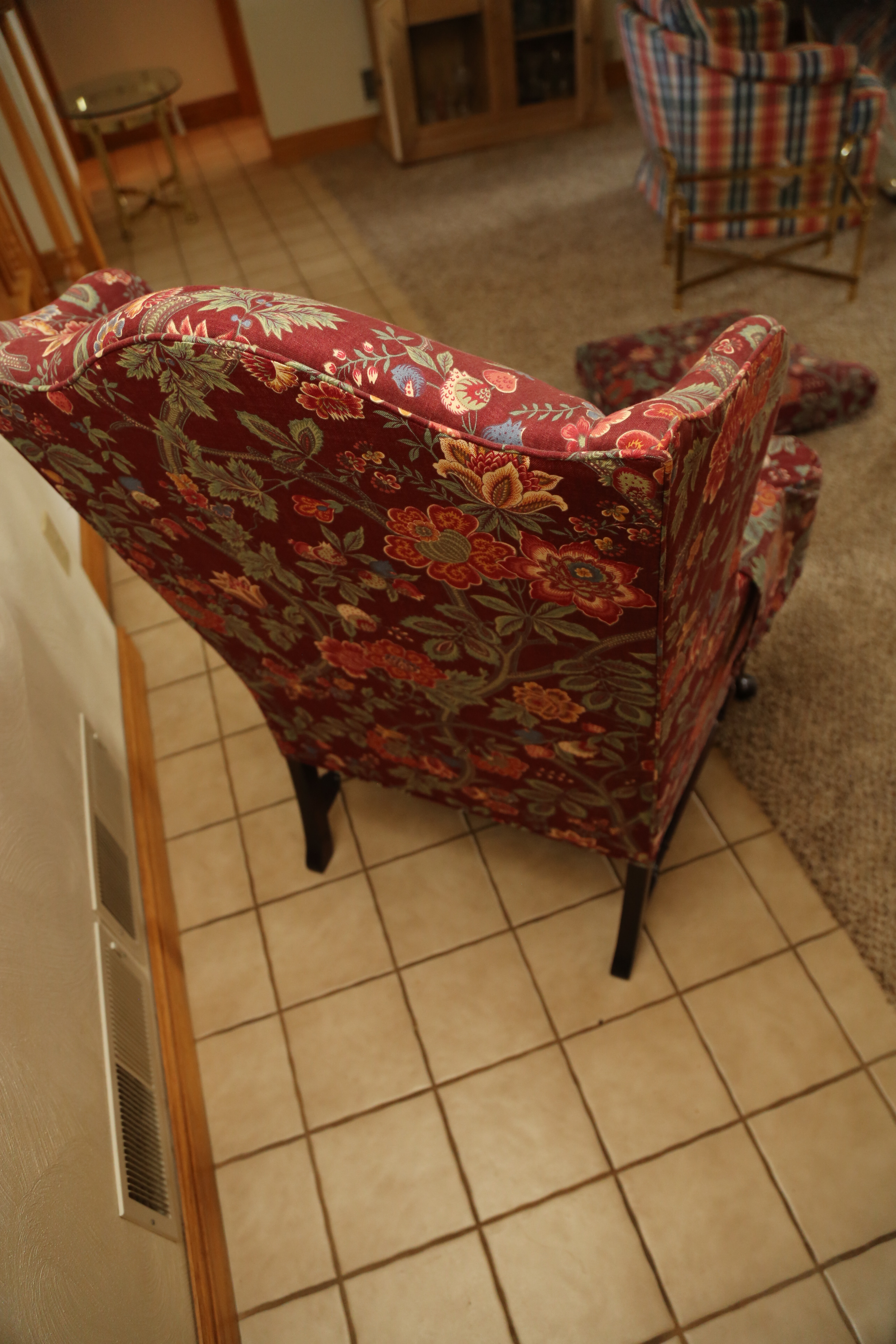 Queen Anne Style Wingback Chair by Hickory White