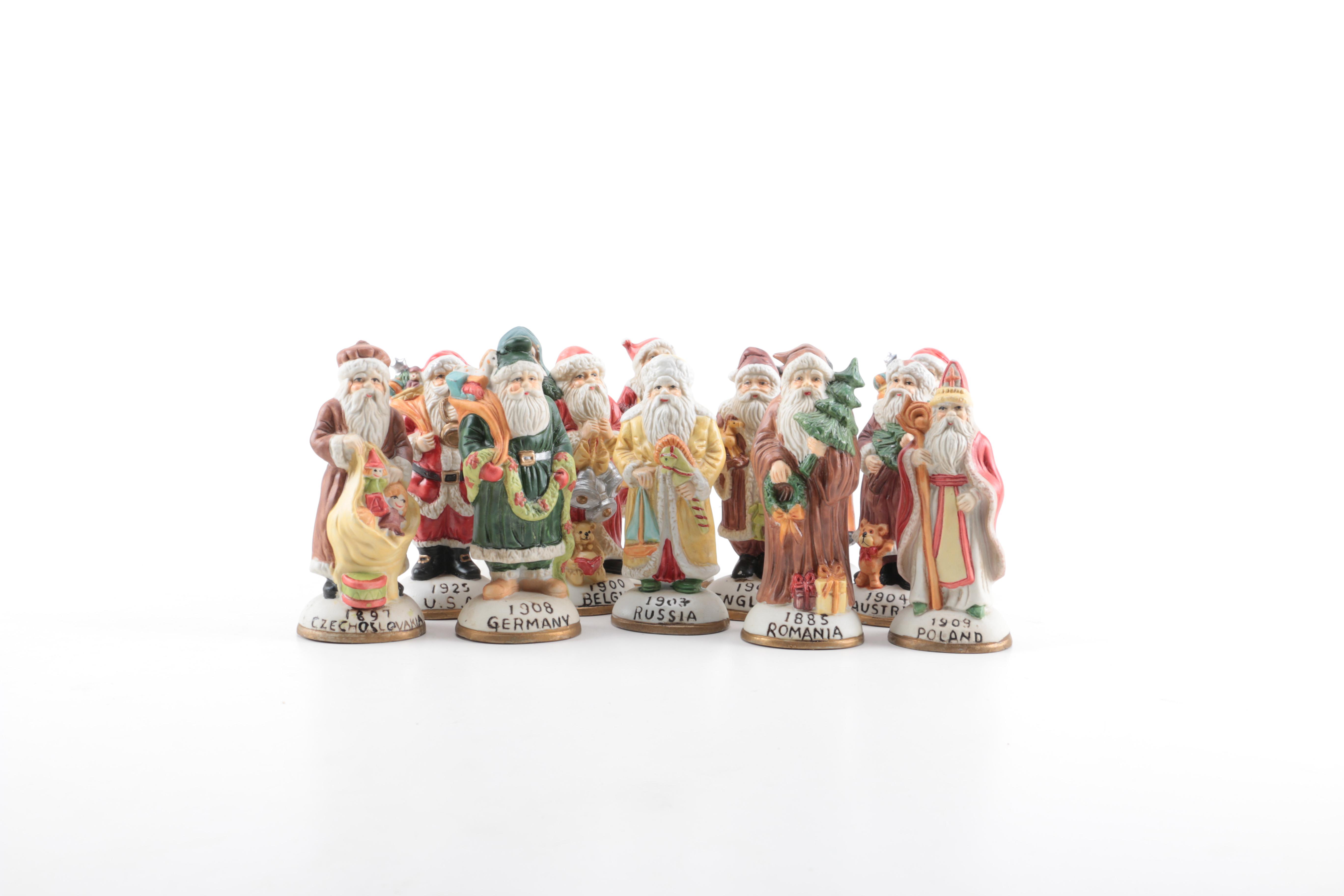 Around the World Santa Figurines