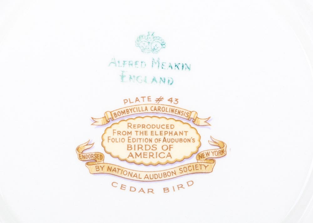 Vintage Alfred Meakin "Birds of America" China