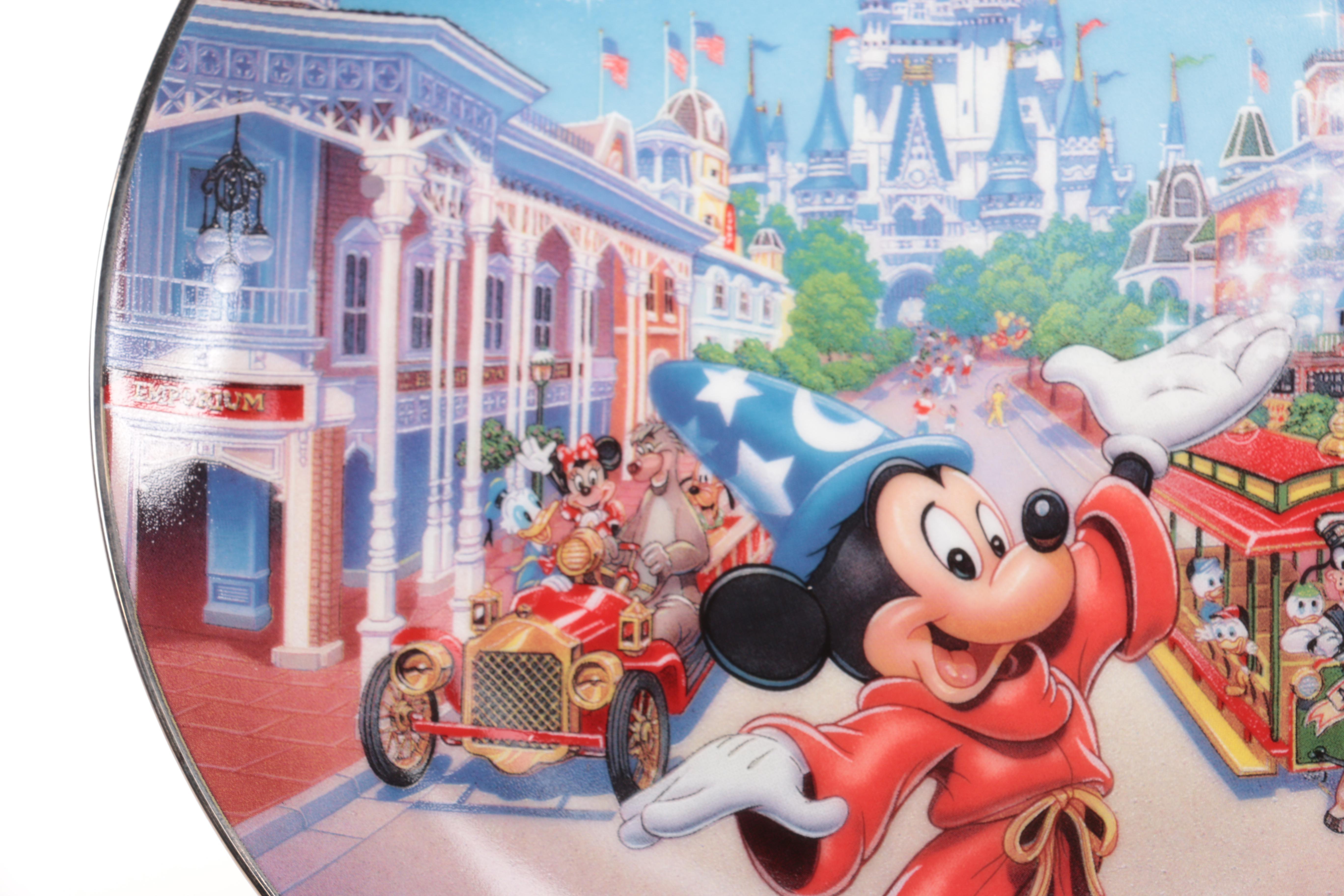 Walt Disney World 25th Anniversary "Main Street, USA" Commemorative Plate