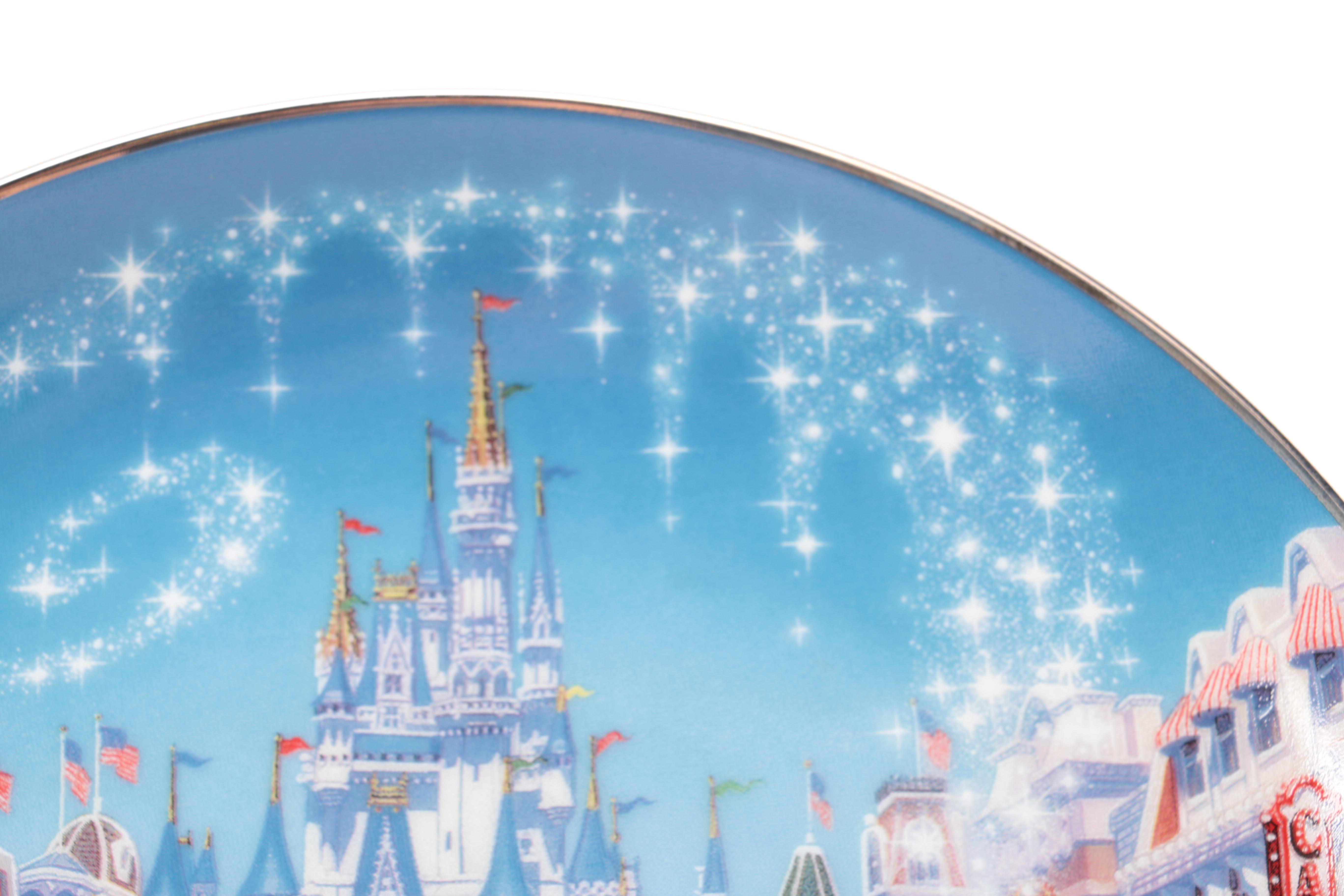 Walt Disney World 25th Anniversary "Main Street, USA" Commemorative Plate
