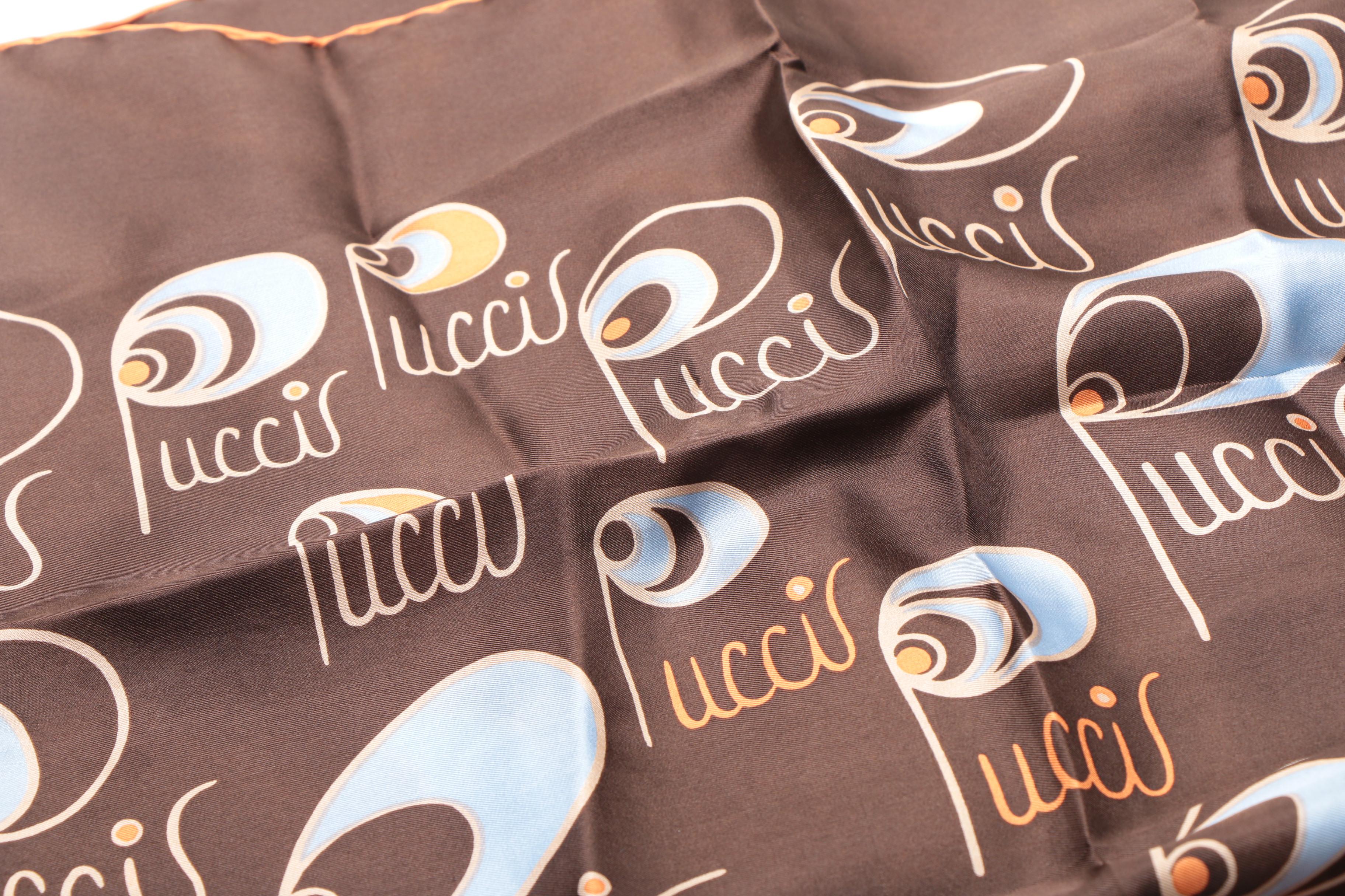 Vintage Scarves Including a Pucci Logo Scarf