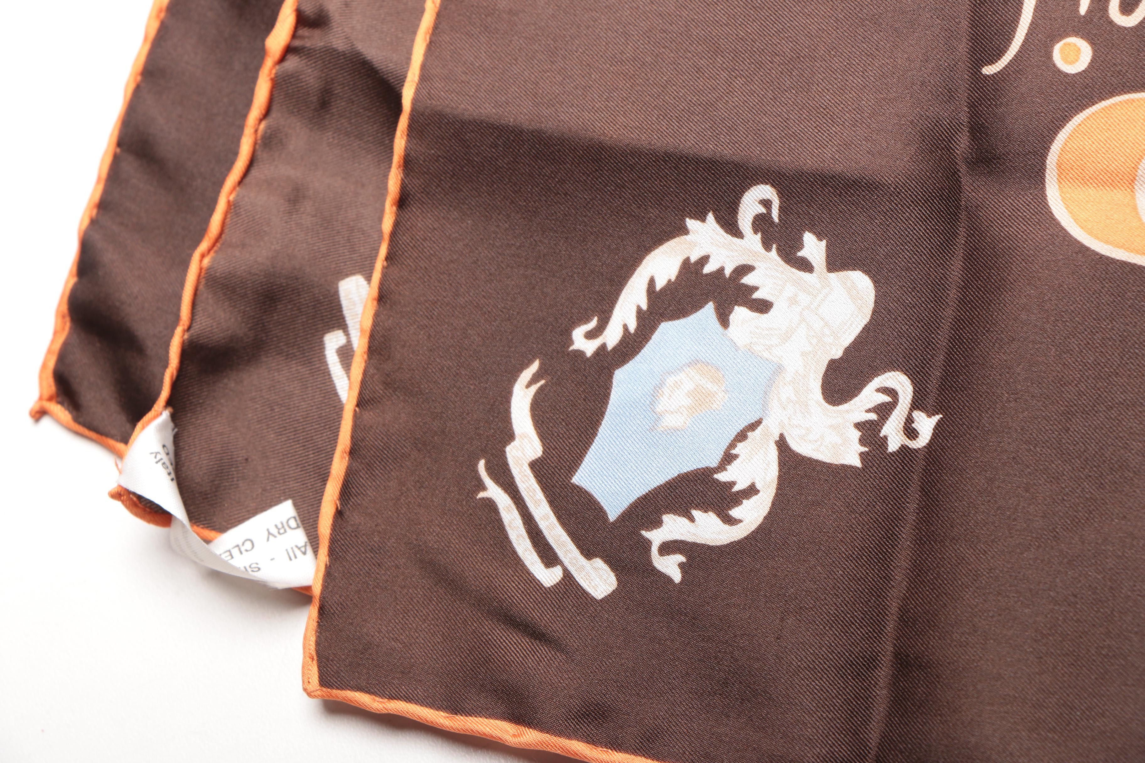 Vintage Scarves Including a Pucci Logo Scarf
