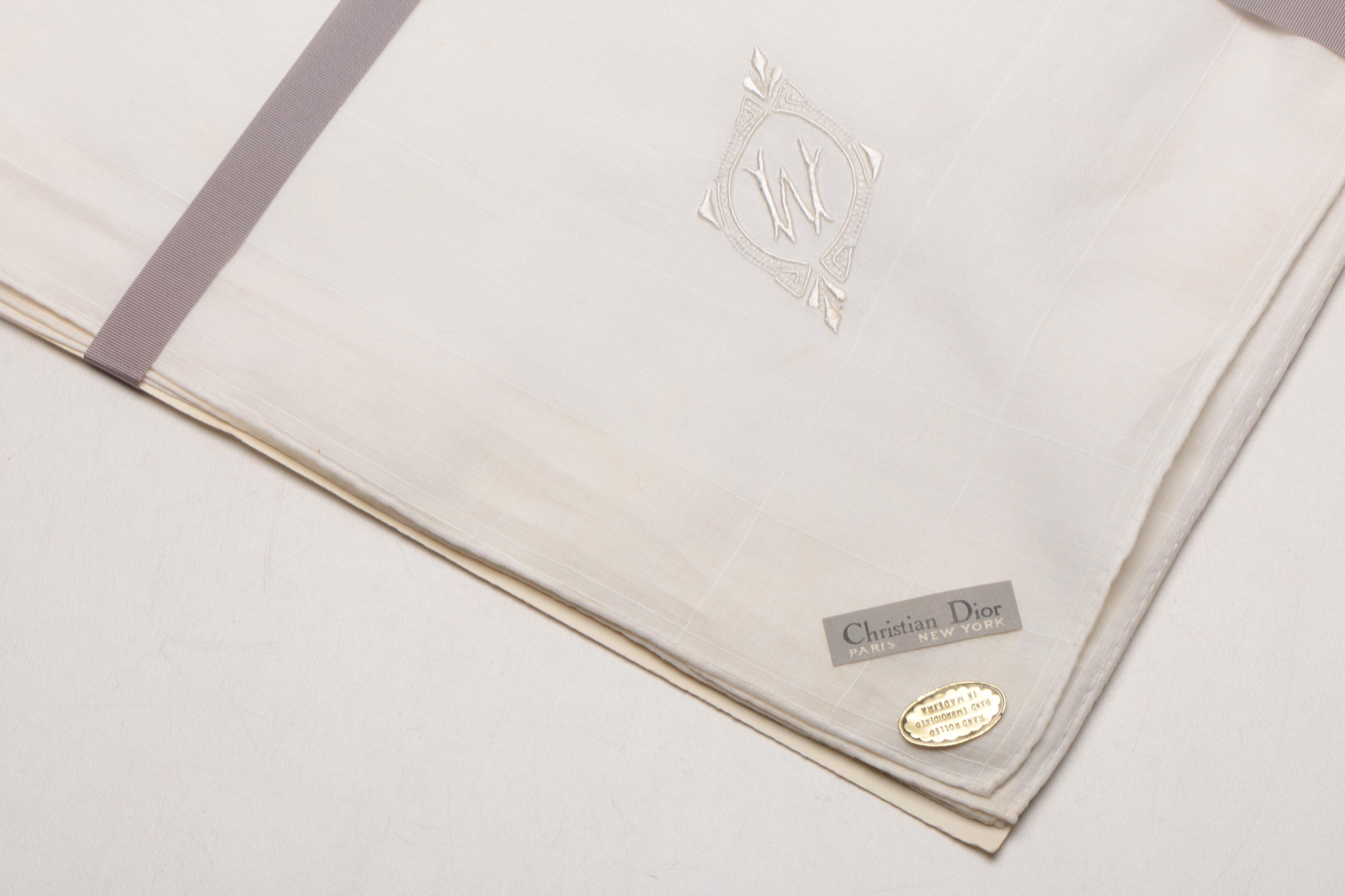 Christian Dior Monogrammed Handkerchiefs