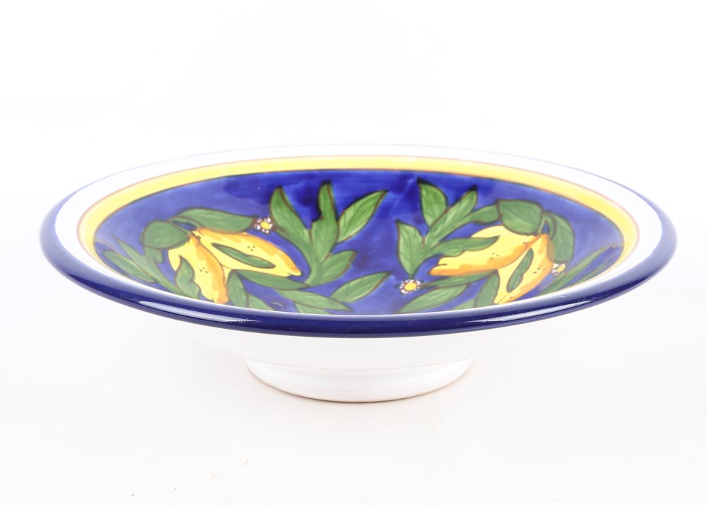 Hand Painted Hand Thrown Stoneware Bowls Featuring Le Souk