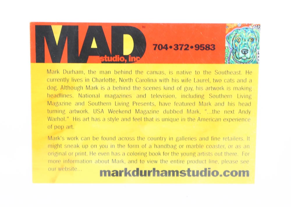 Mark Durham "Mad Pug" Offset Lithograph on Paper