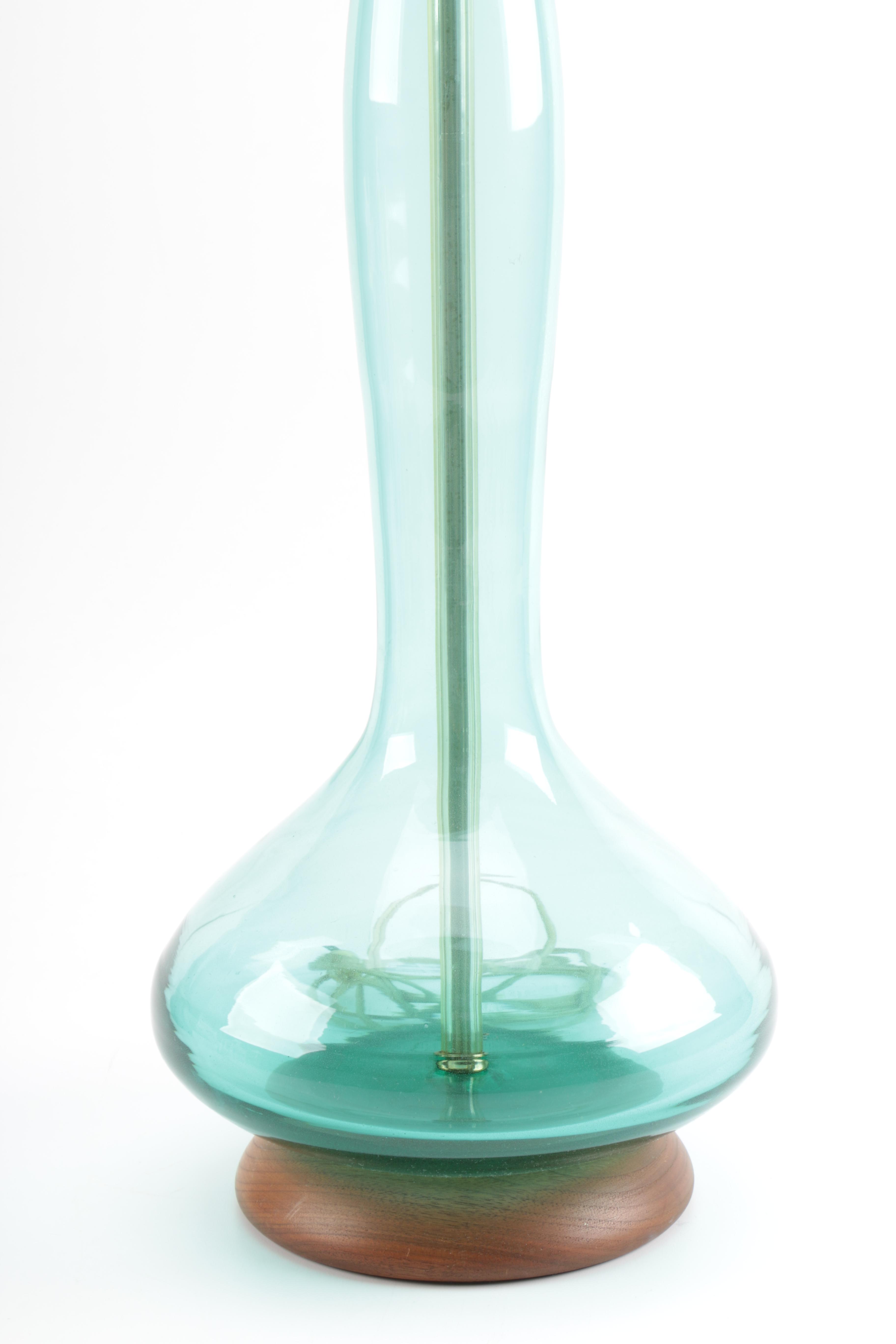 Vintage Translucent Glass Body Table Lamp