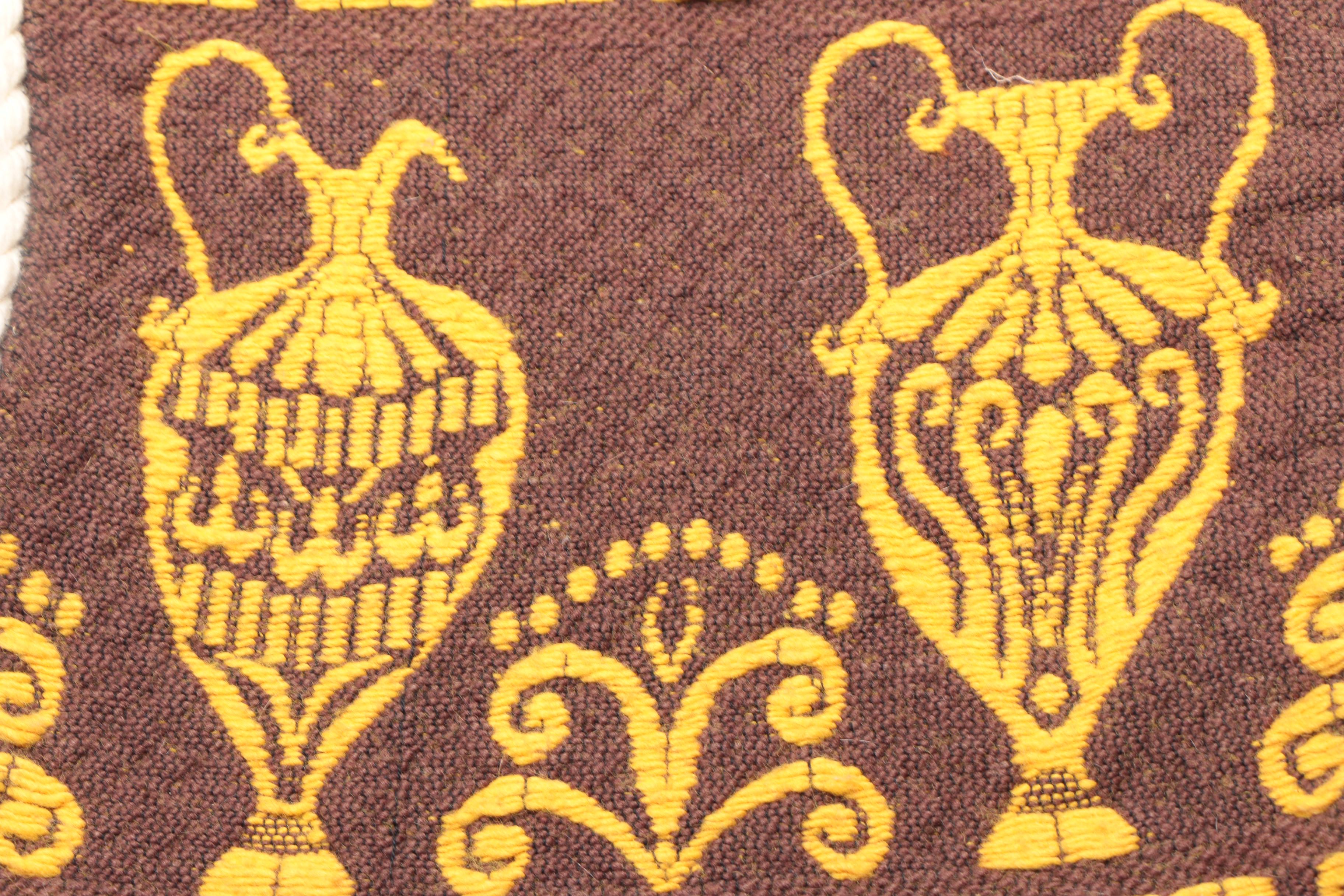 Vintage Handmade Greek Woven Rayon Satchels
