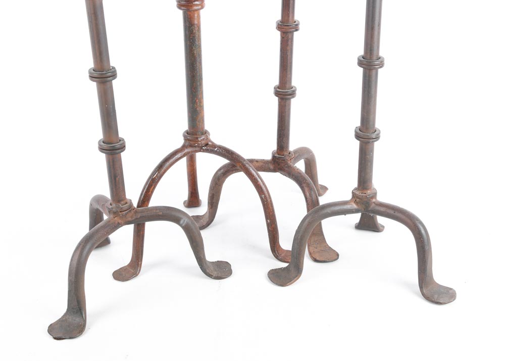 Rustic Iron Candle Holders