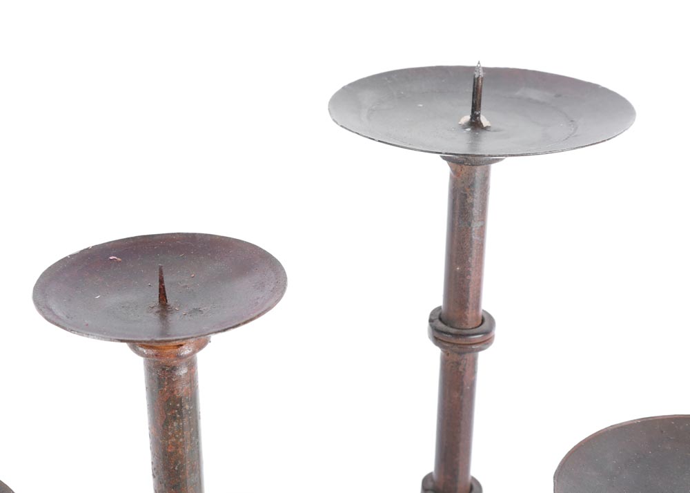 Rustic Iron Candle Holders