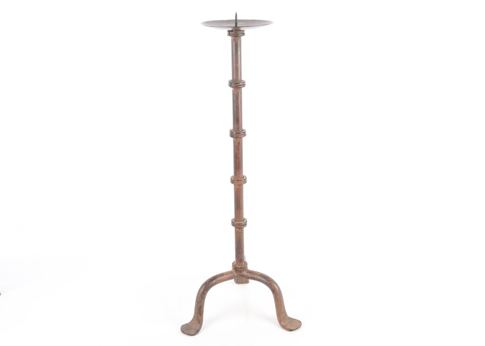 Rustic Iron Candle Holders