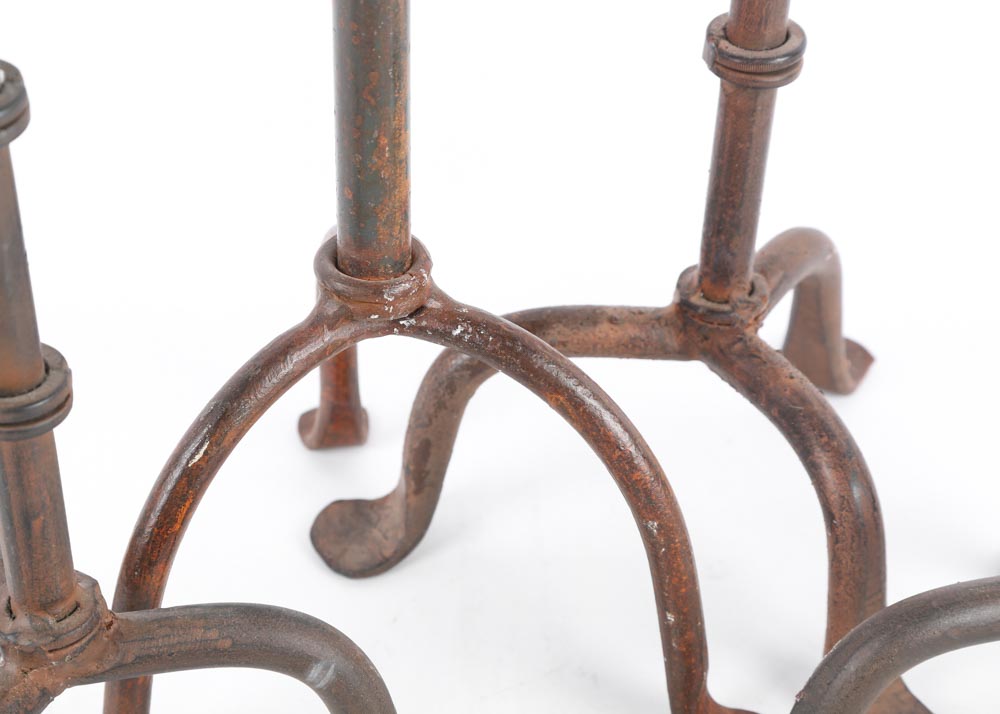 Rustic Iron Candle Holders