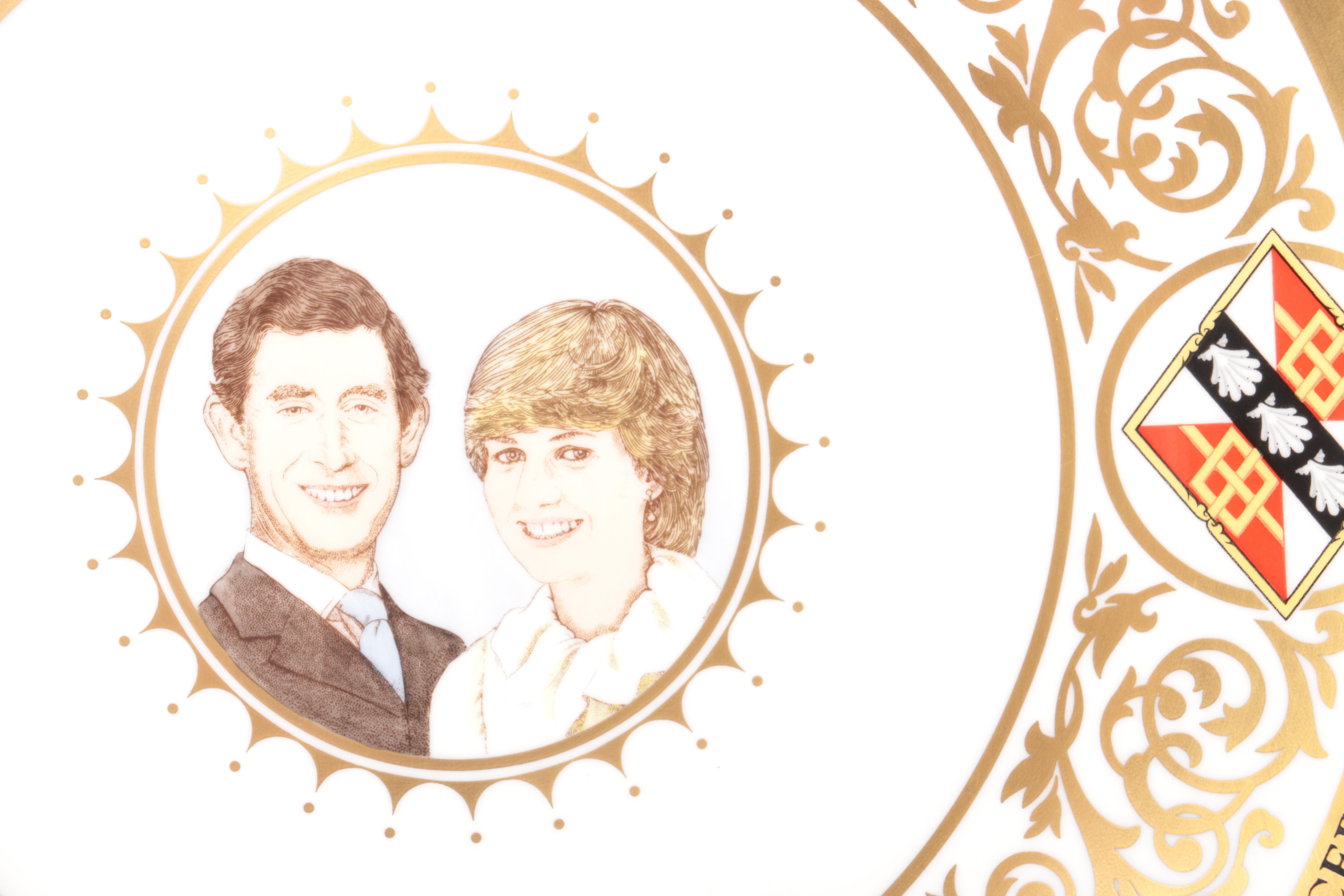 Royal Worcester Princess Diana Collectible Marriage and Plates and Clippings