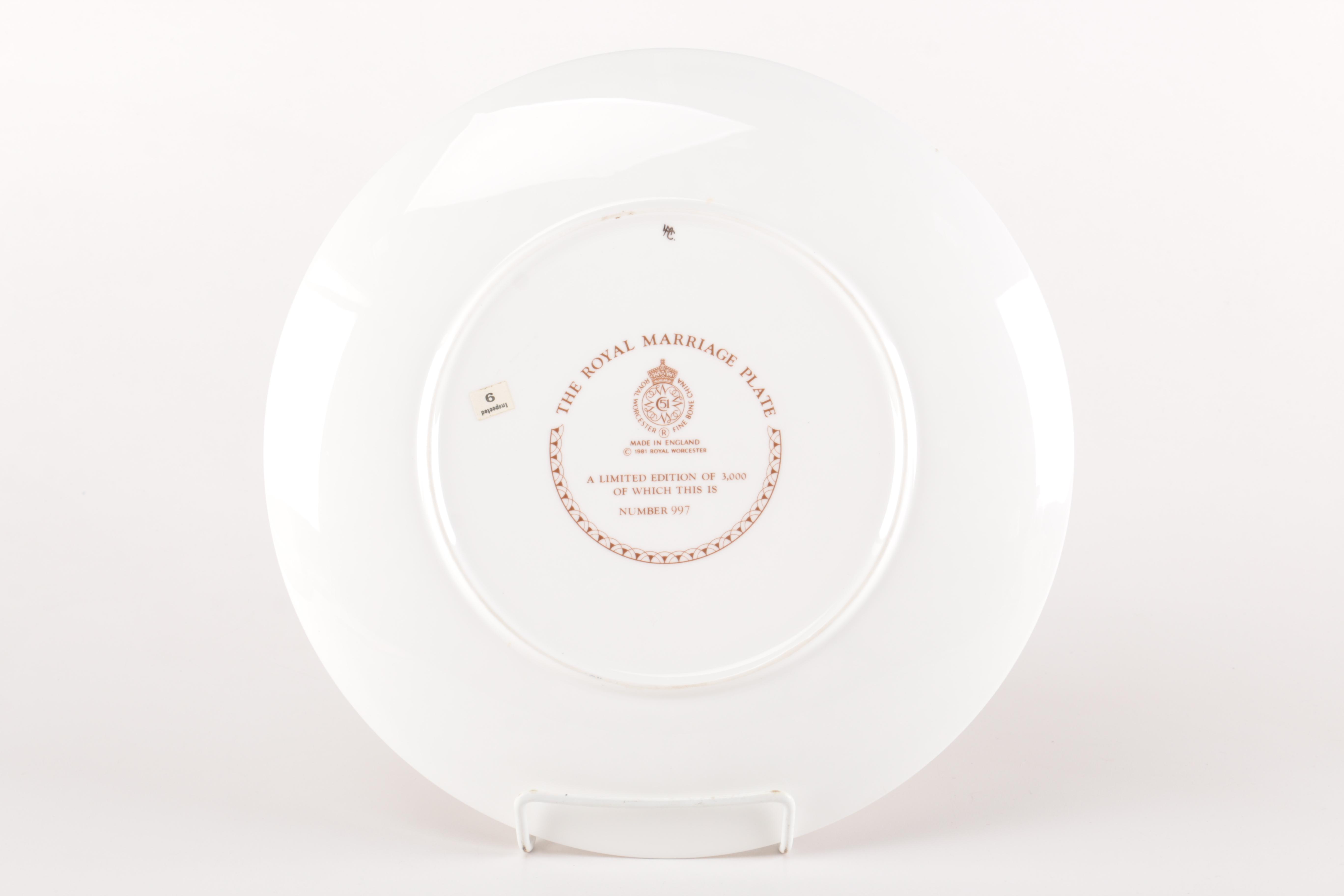 Royal Worcester Princess Diana Collectible Marriage and Plates and Clippings