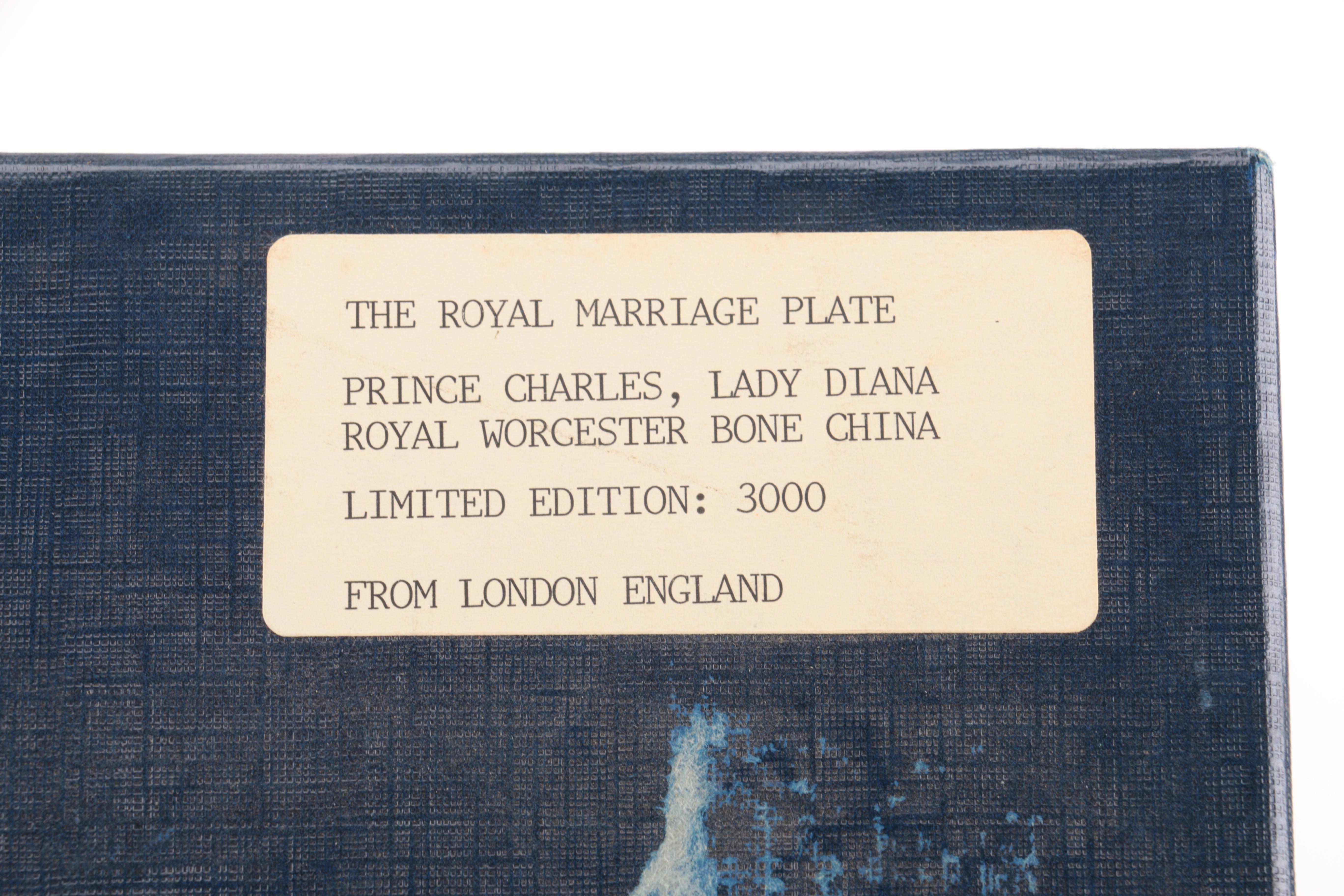 Royal Worcester Princess Diana Collectible Marriage and Plates and Clippings