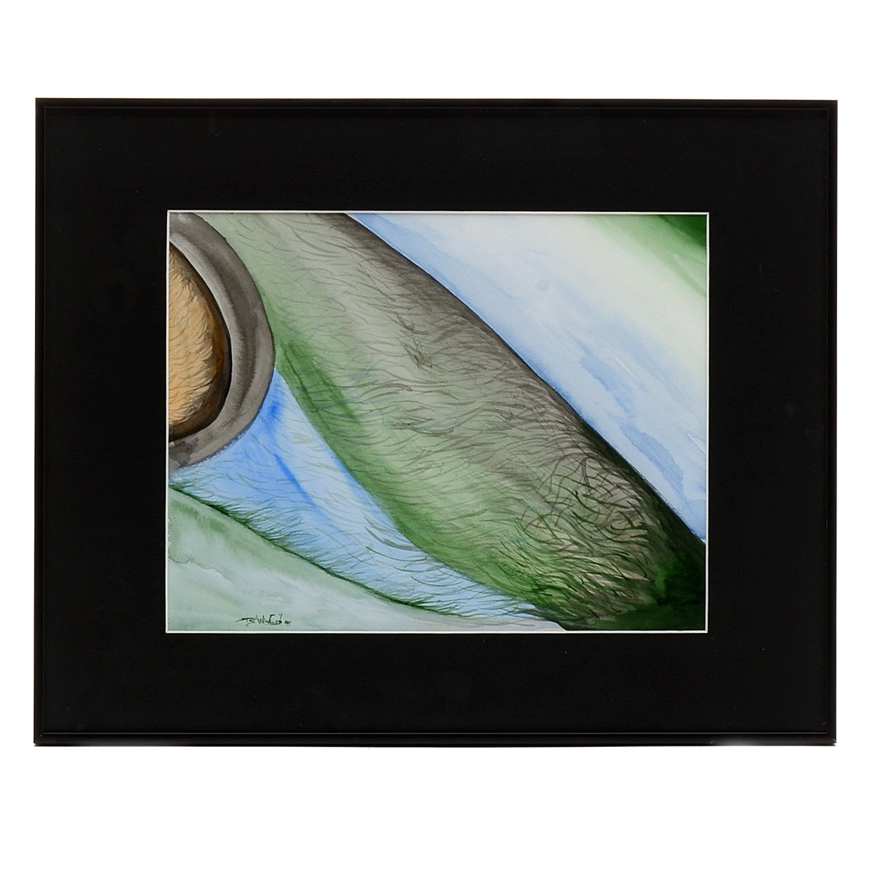 1993 Original Signed Abstract Watercolor Painting