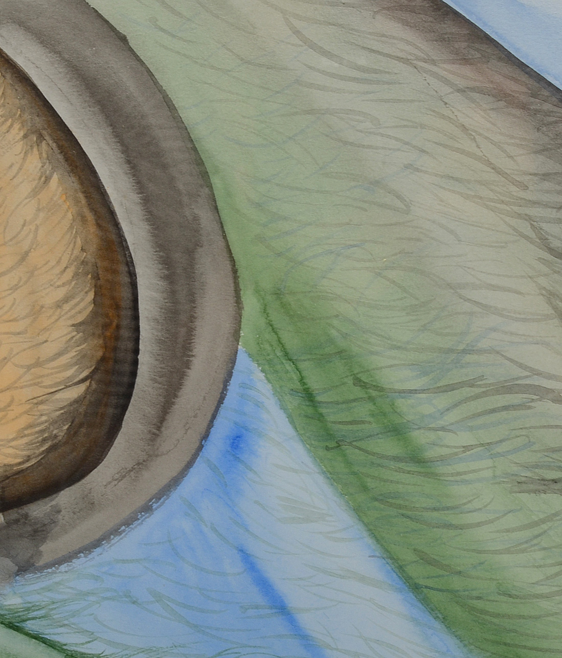 1993 Original Signed Abstract Watercolor Painting