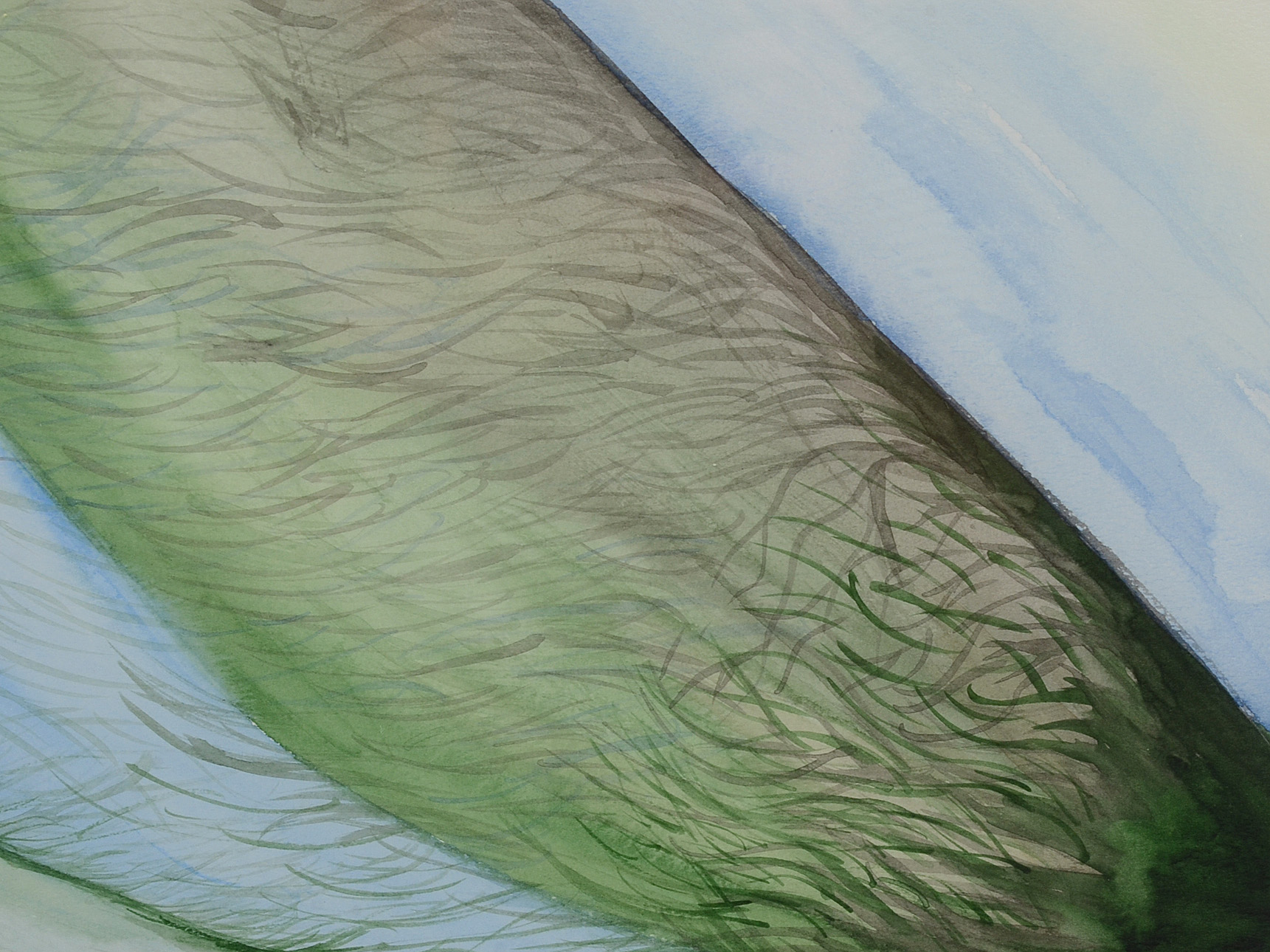 1993 Original Signed Abstract Watercolor Painting