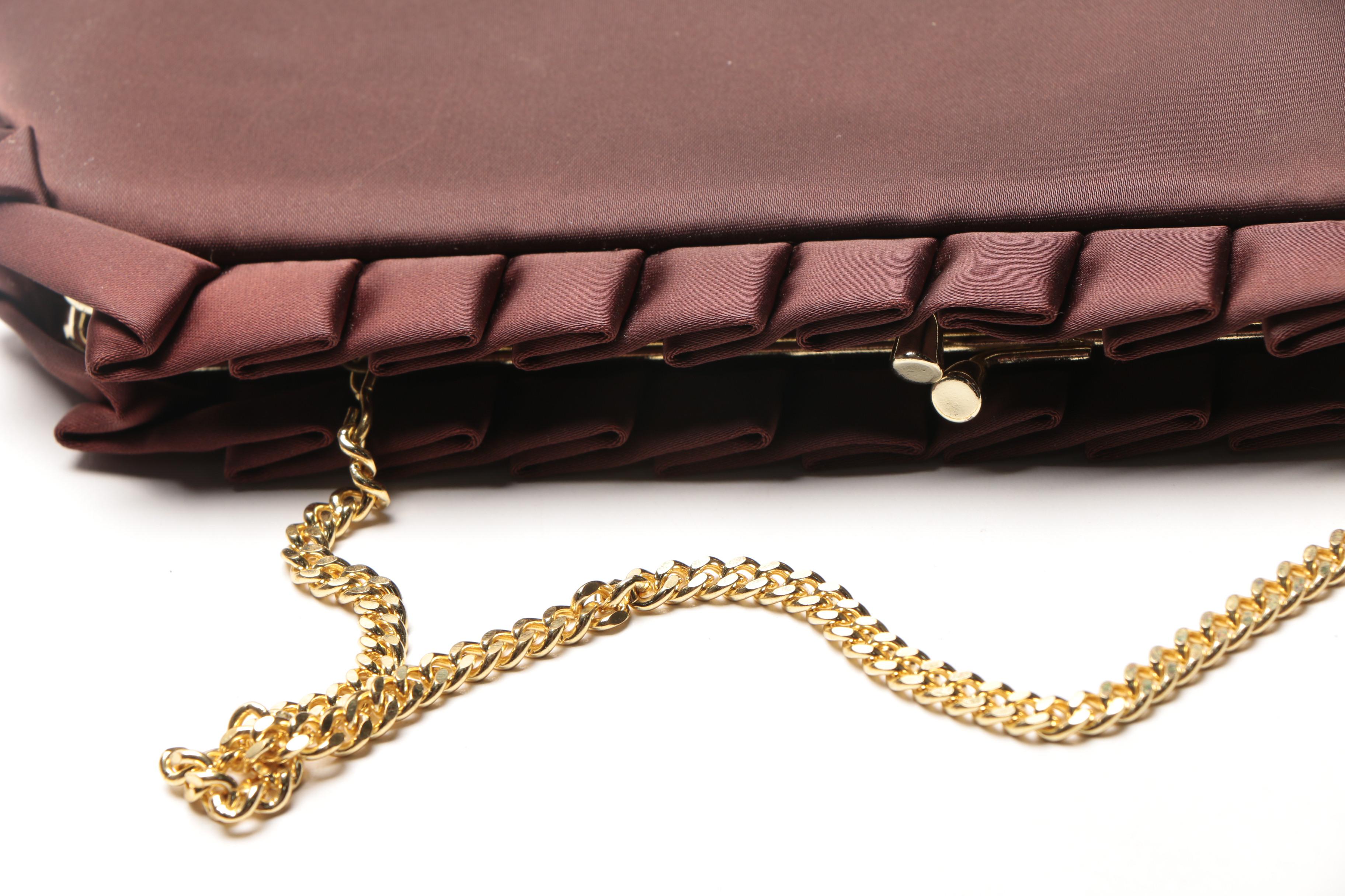 Assortment of Handbags Including Split Calfskin Leather Bag