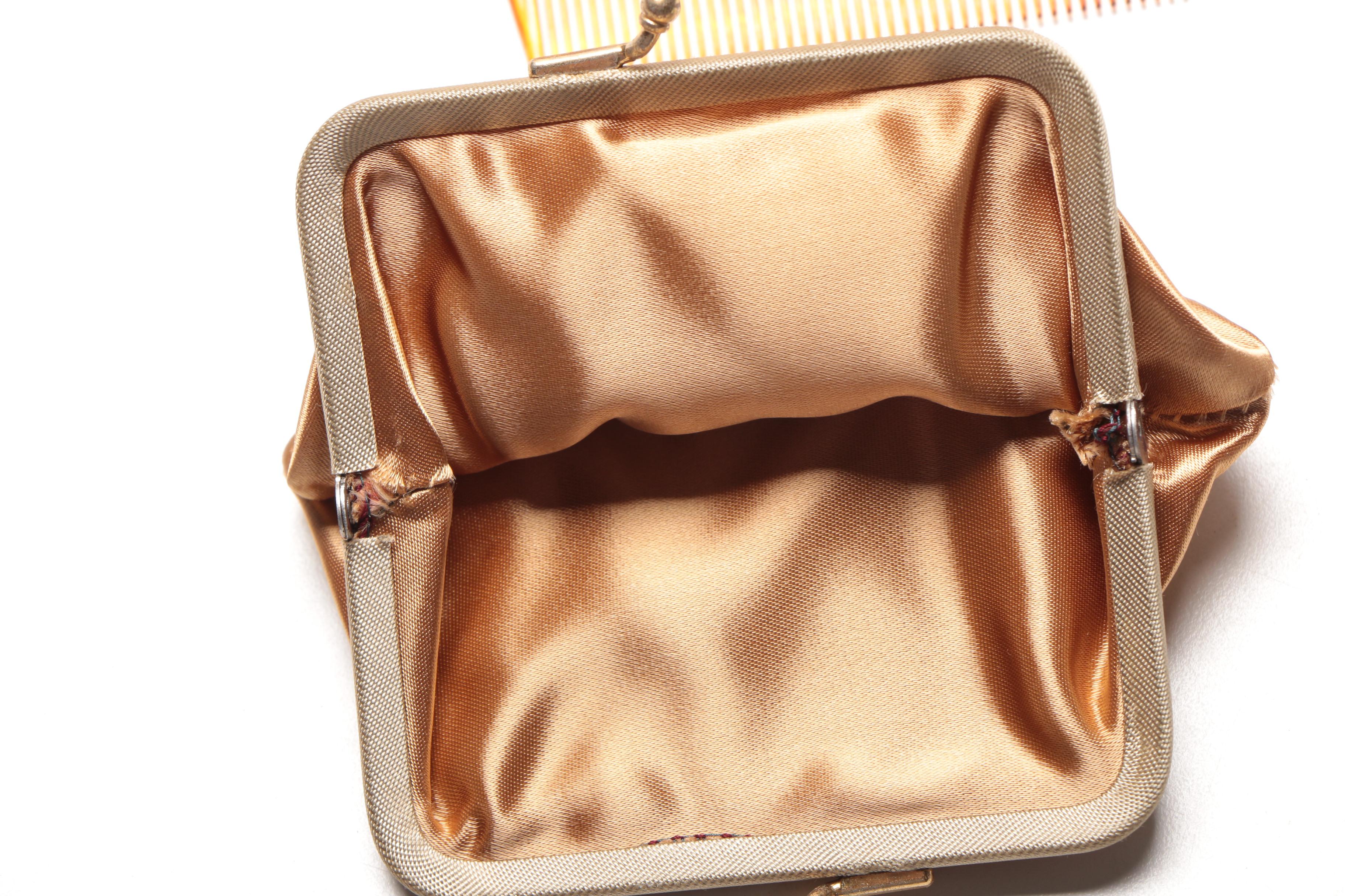 Assortment of Handbags Including Split Calfskin Leather Bag