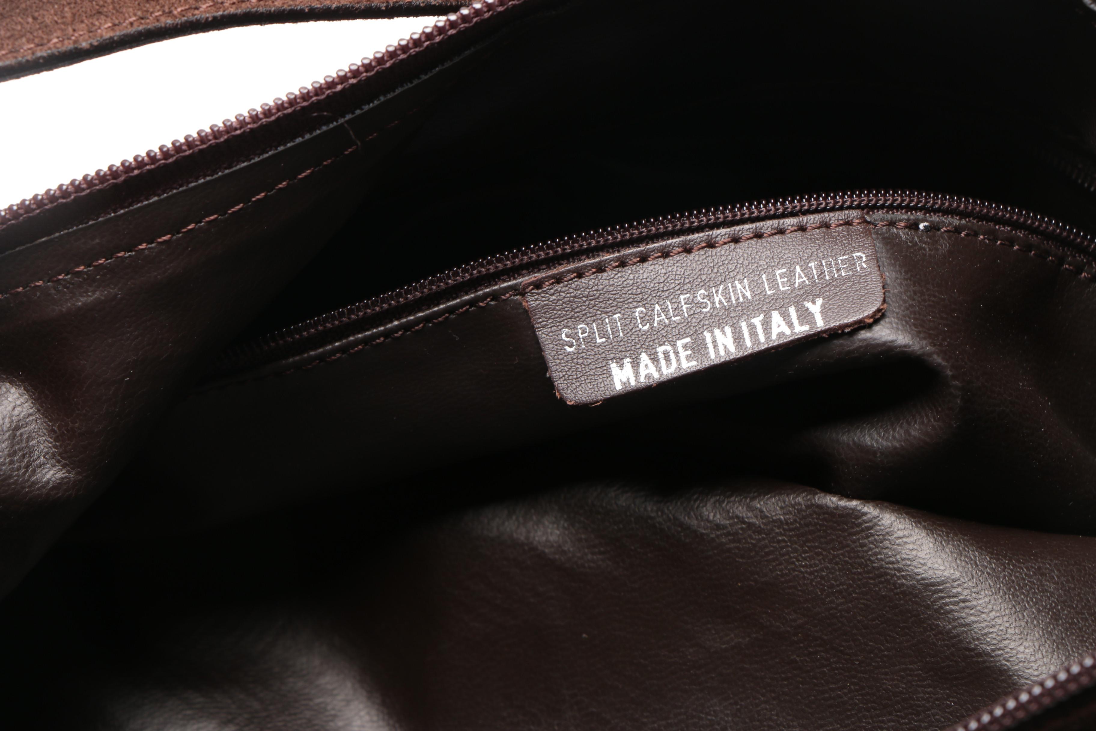 Assortment of Handbags Including Split Calfskin Leather Bag