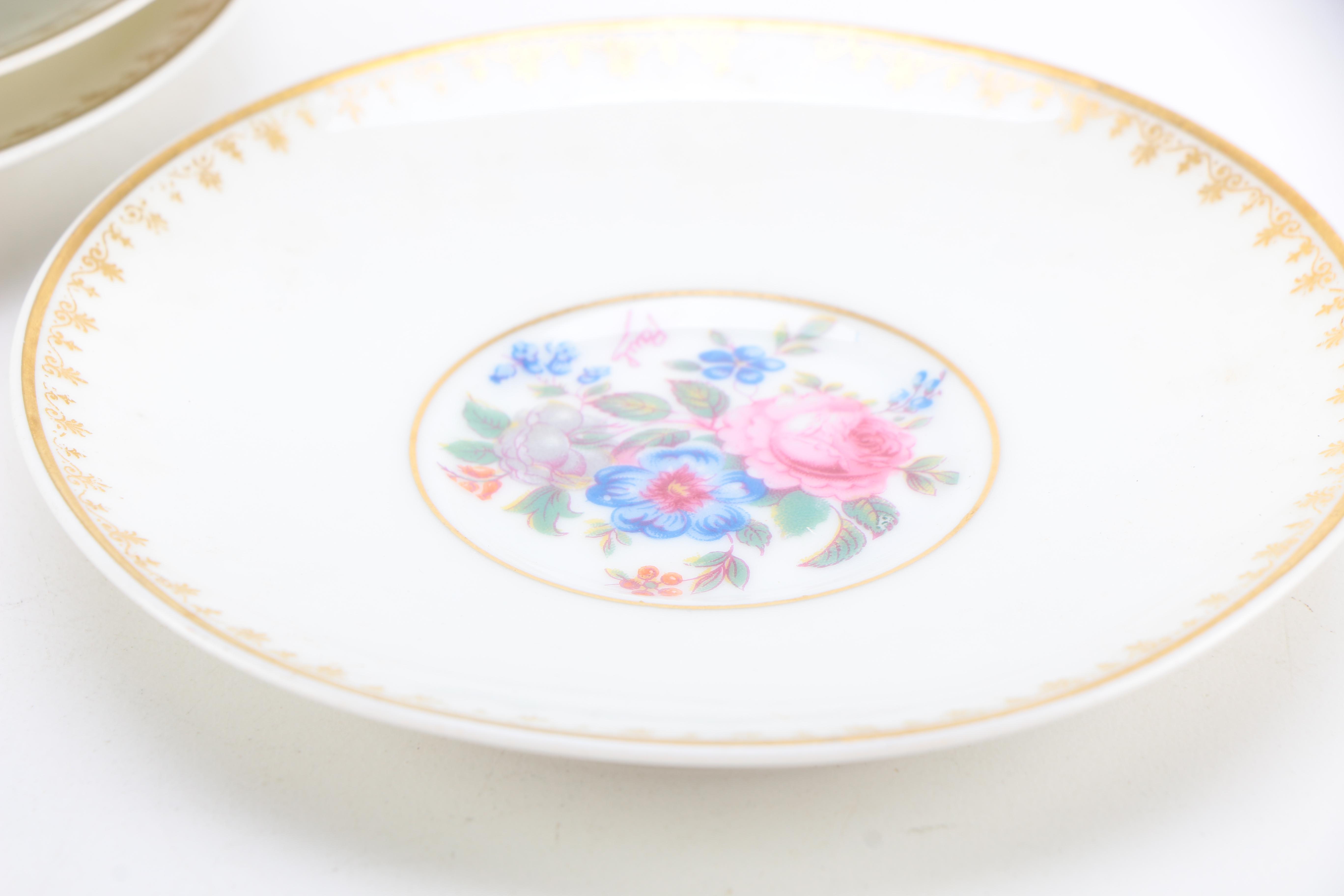 Charles Field Haviland Porcelain Teacups and Saucers