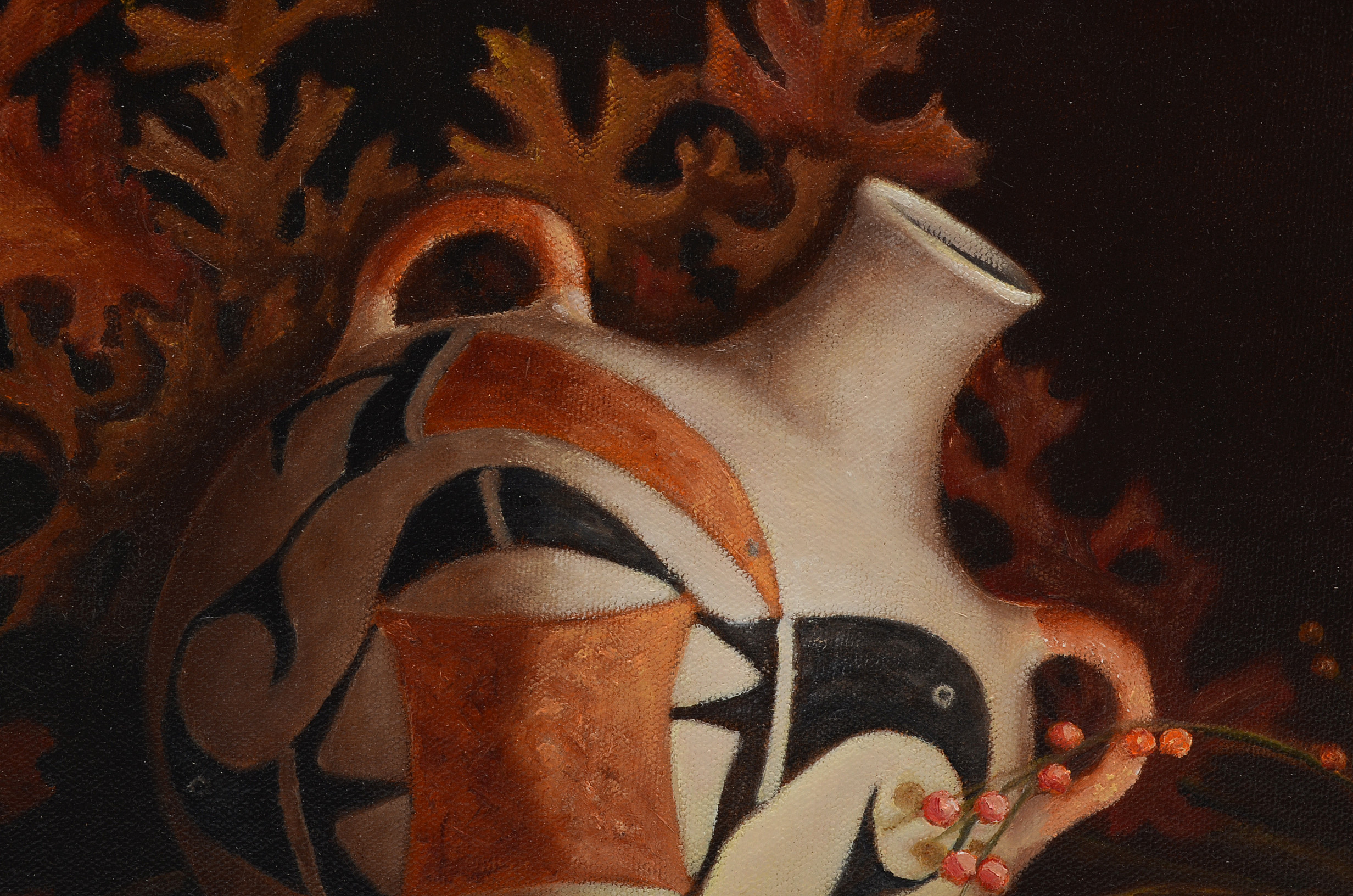 D. Darst Original Contemporary Oil Still Life on Canvas