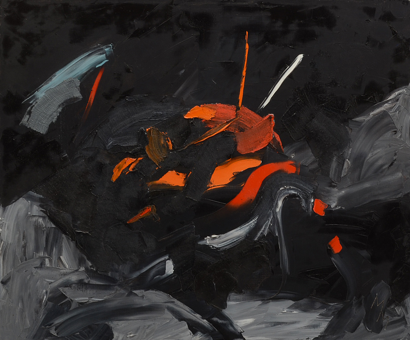 Signed Original Acrylic Abstract Painting on Canvas