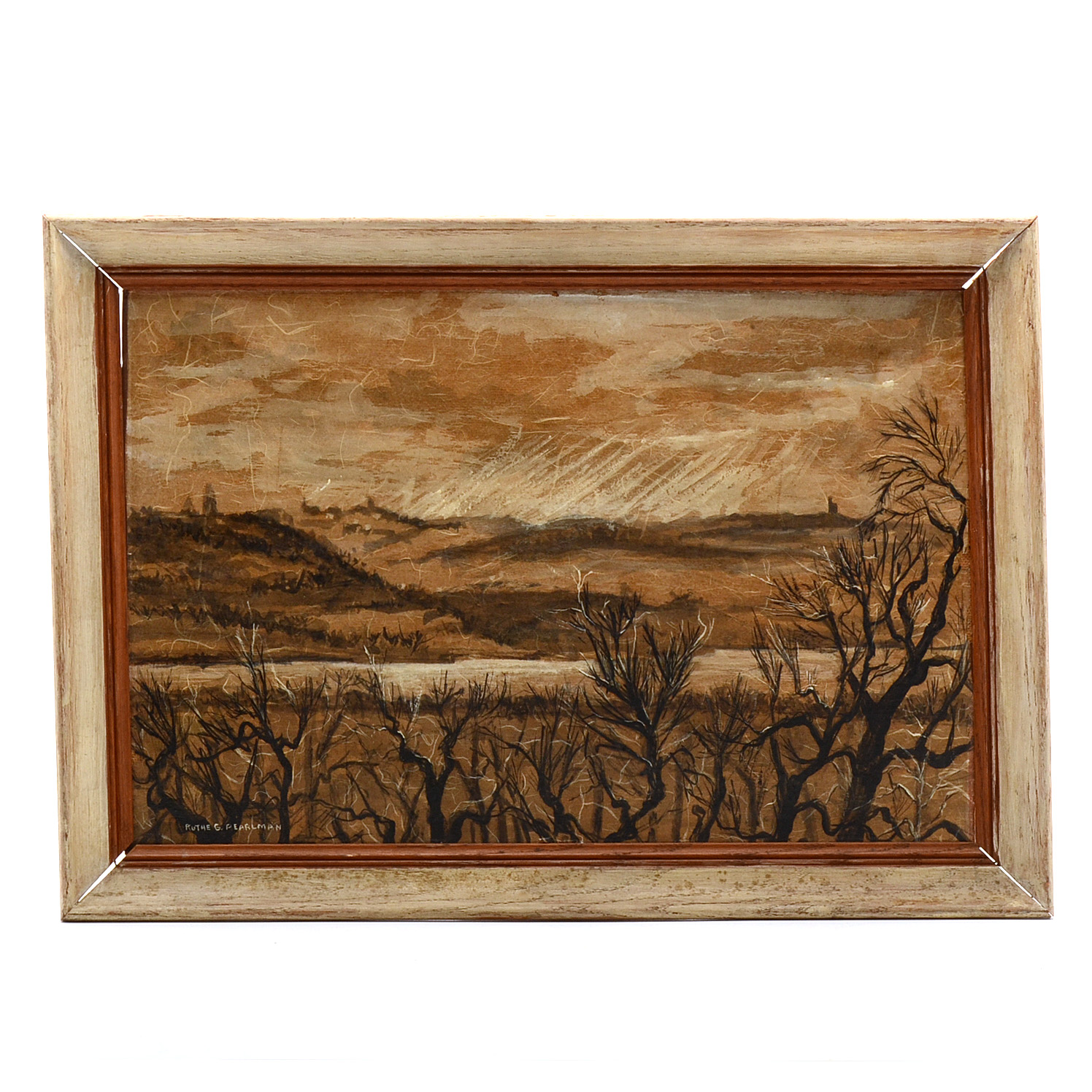 Ruthe G. Pearlman Original Gouache Painting on Board