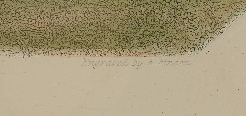 Eight 19th-Century Hand-Colored Steel Plate Engravings for 1837 Edition of "Finden's Tableaux"