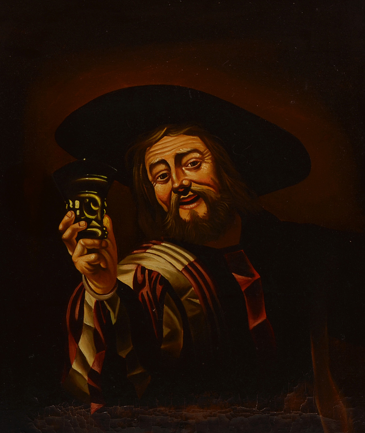 J. Lubbers Original Oil Portrait on Canvas