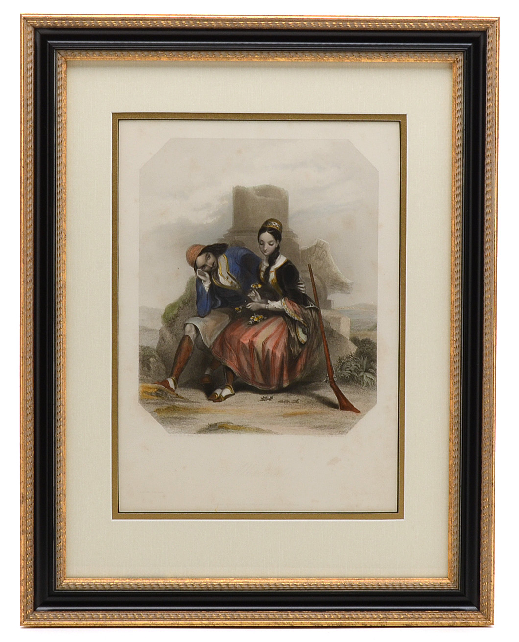 Eight 19th-Century Hand-Colored Steel Plate Engravings for 1837 Edition of "Finden's Tableaux"
