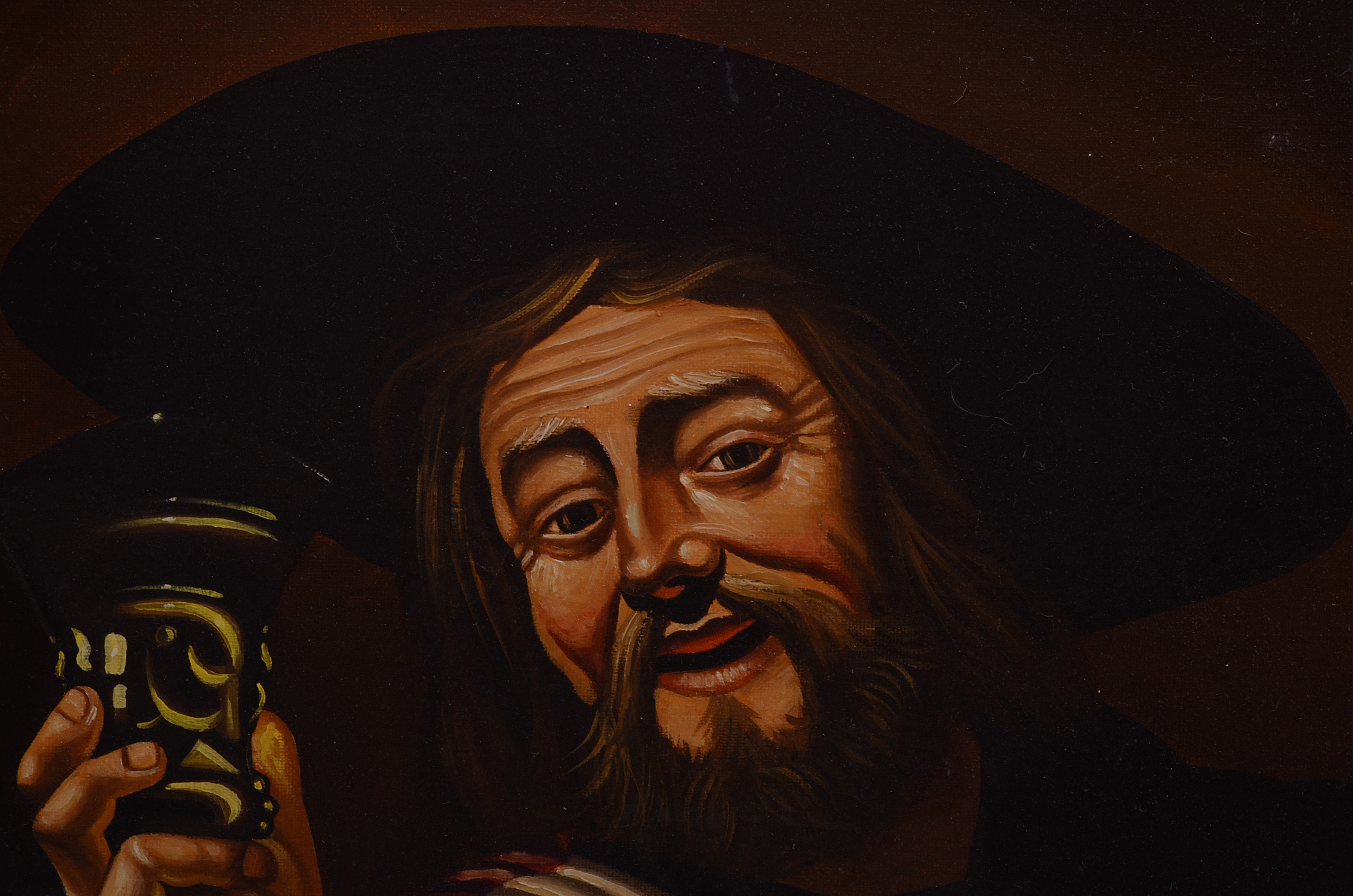 J. Lubbers Original Oil Portrait on Canvas