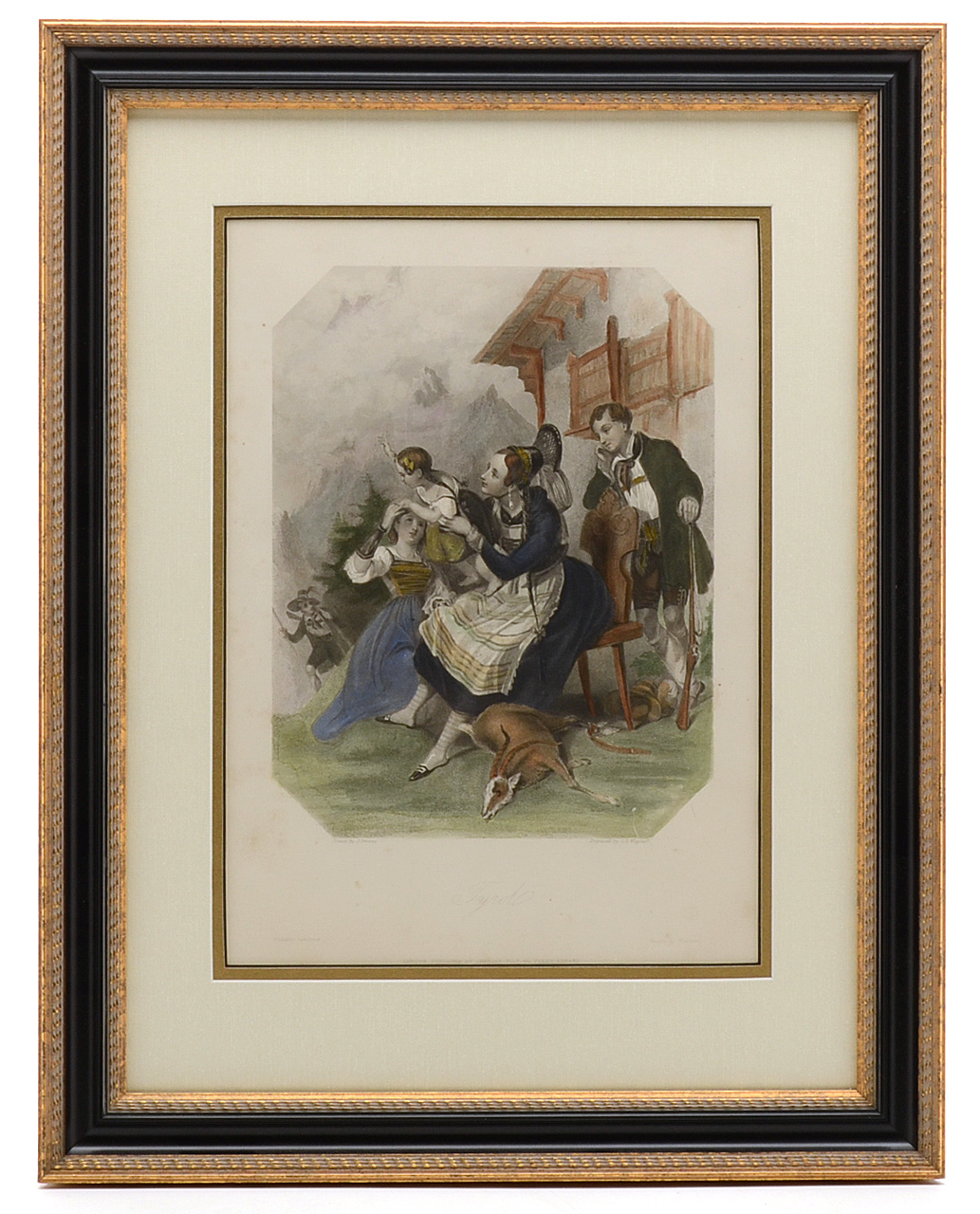 Eight 19th-Century Hand-Colored Steel Plate Engravings for 1837 Edition of "Finden's Tableaux"
