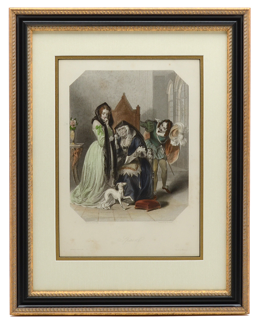 Eight 19th-Century Hand-Colored Steel Plate Engravings for 1837 Edition of "Finden's Tableaux"