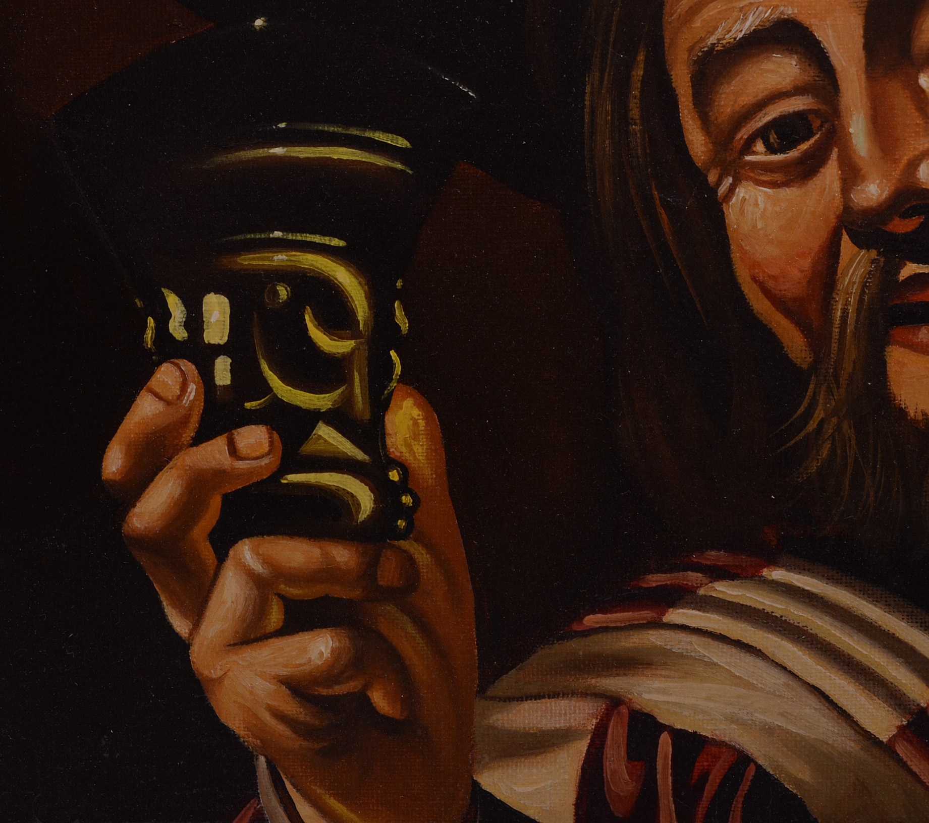 J. Lubbers Original Oil Portrait on Canvas