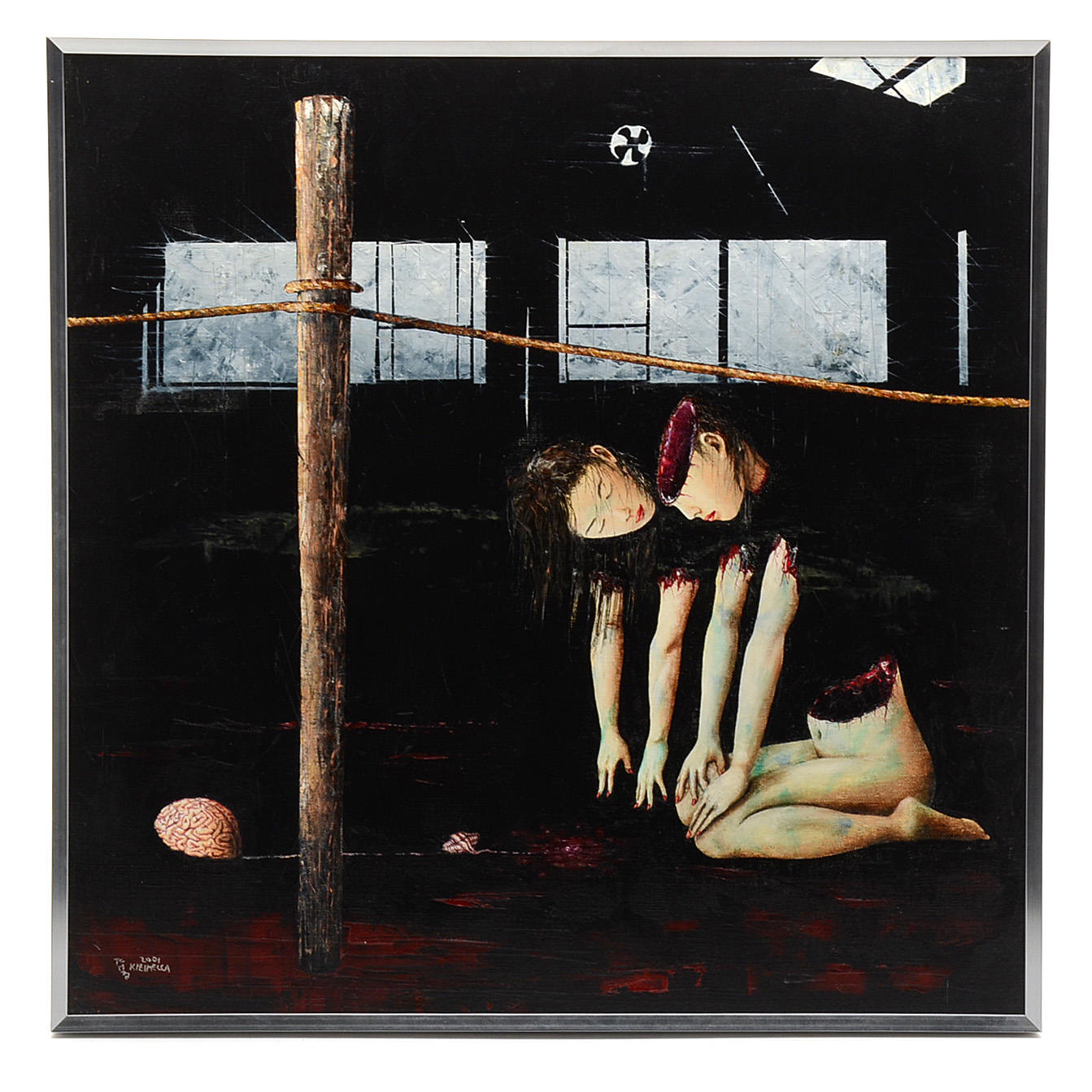 TKL Kizimecca Original 2001 Oil on Canvas "Neoteny in Spirit #4"