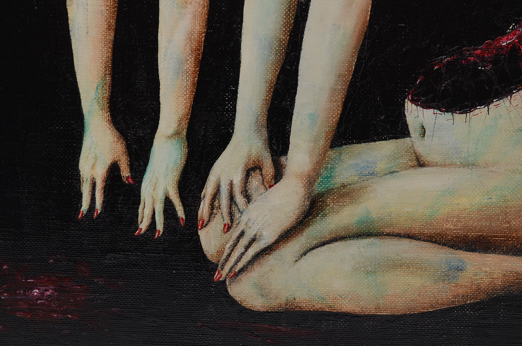 TKL Kizimecca Original 2001 Oil on Canvas "Neoteny in Spirit #4"