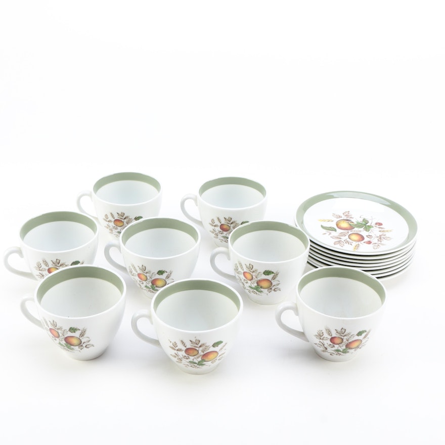 Alfred Meakin "Hereford" Tea Cups and Sauce