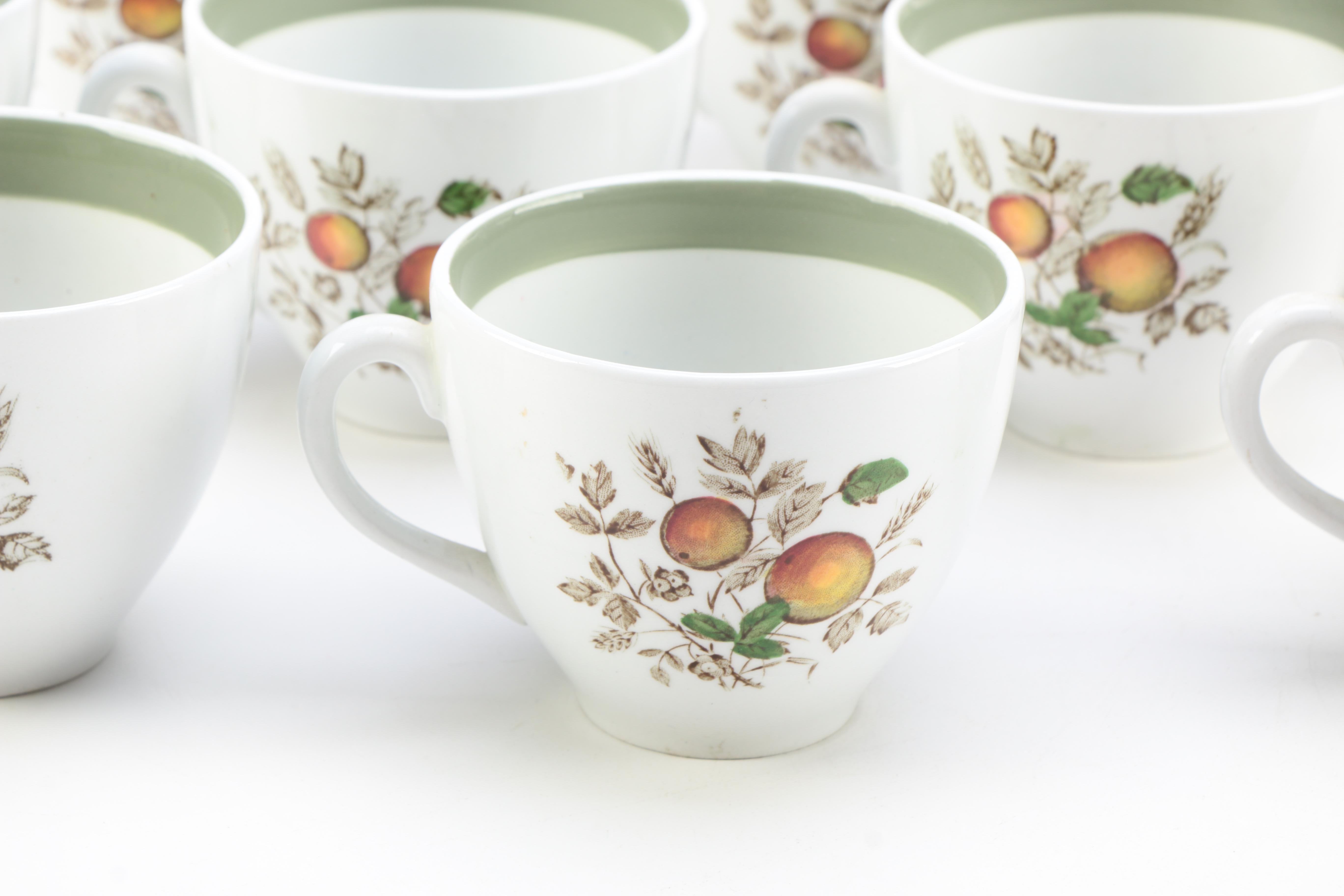 Alfred Meakin "Hereford" Tea Cups and Sauce