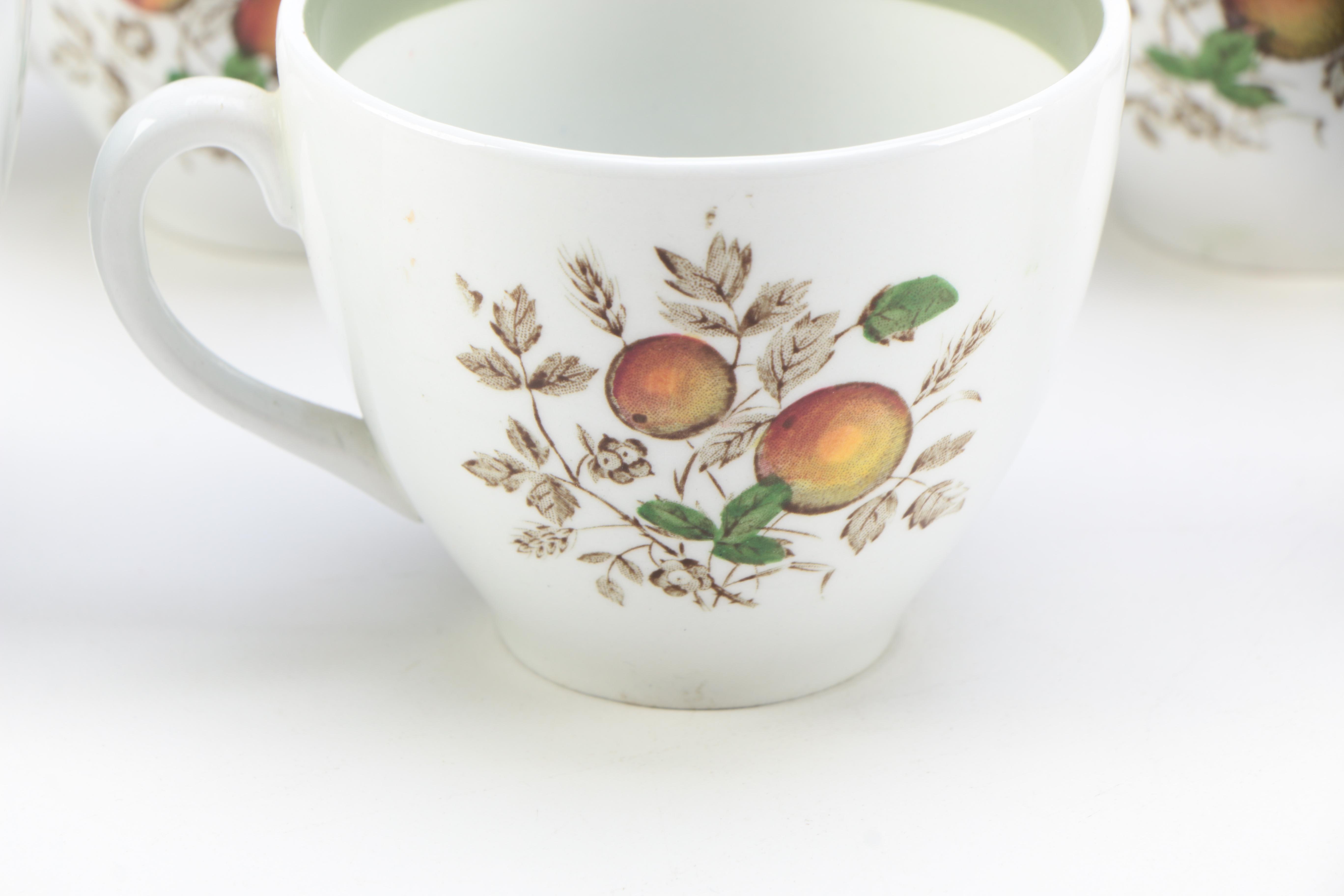 Alfred Meakin "Hereford" Tea Cups and Sauce