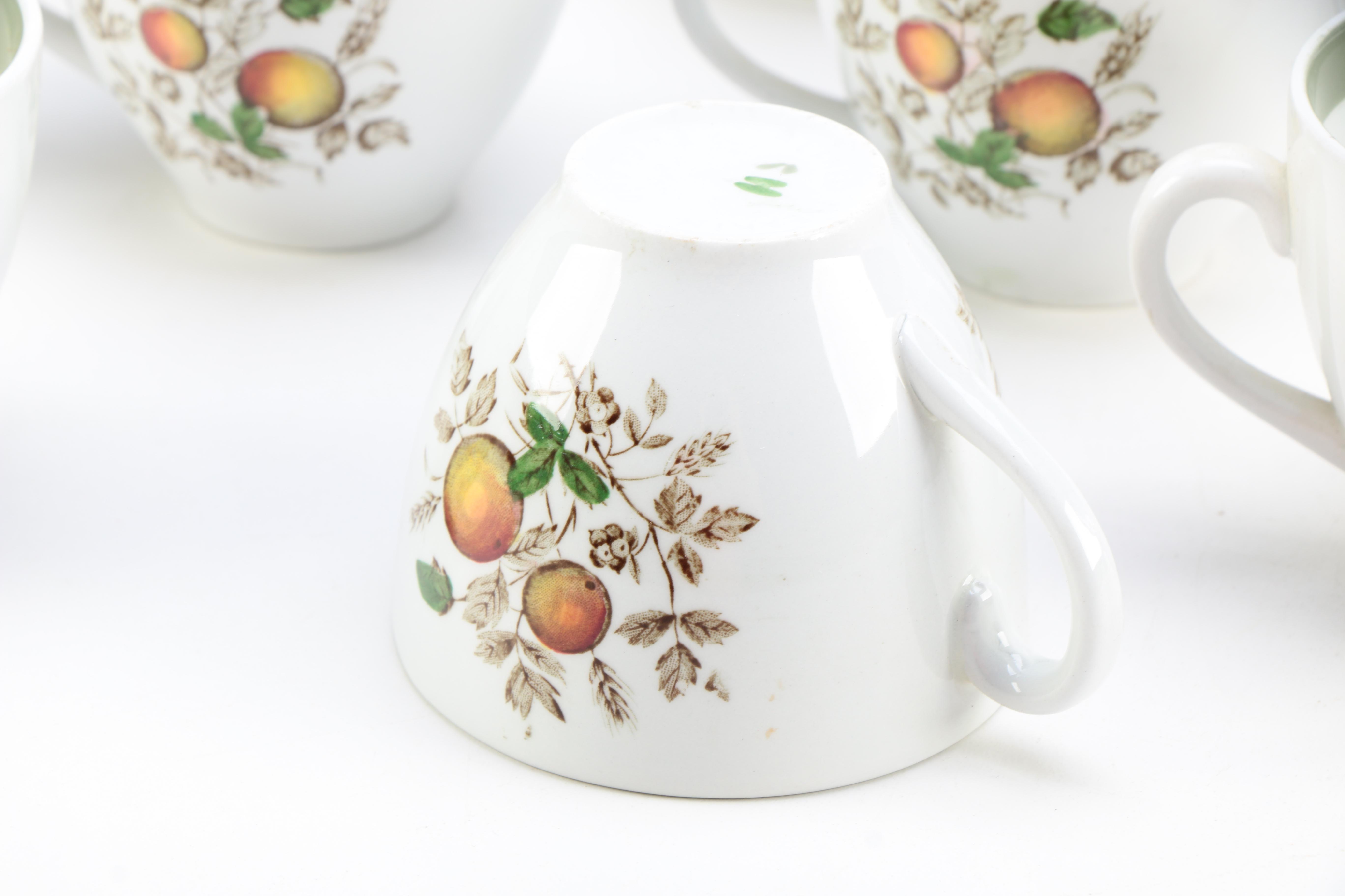 Alfred Meakin "Hereford" Tea Cups and Sauce