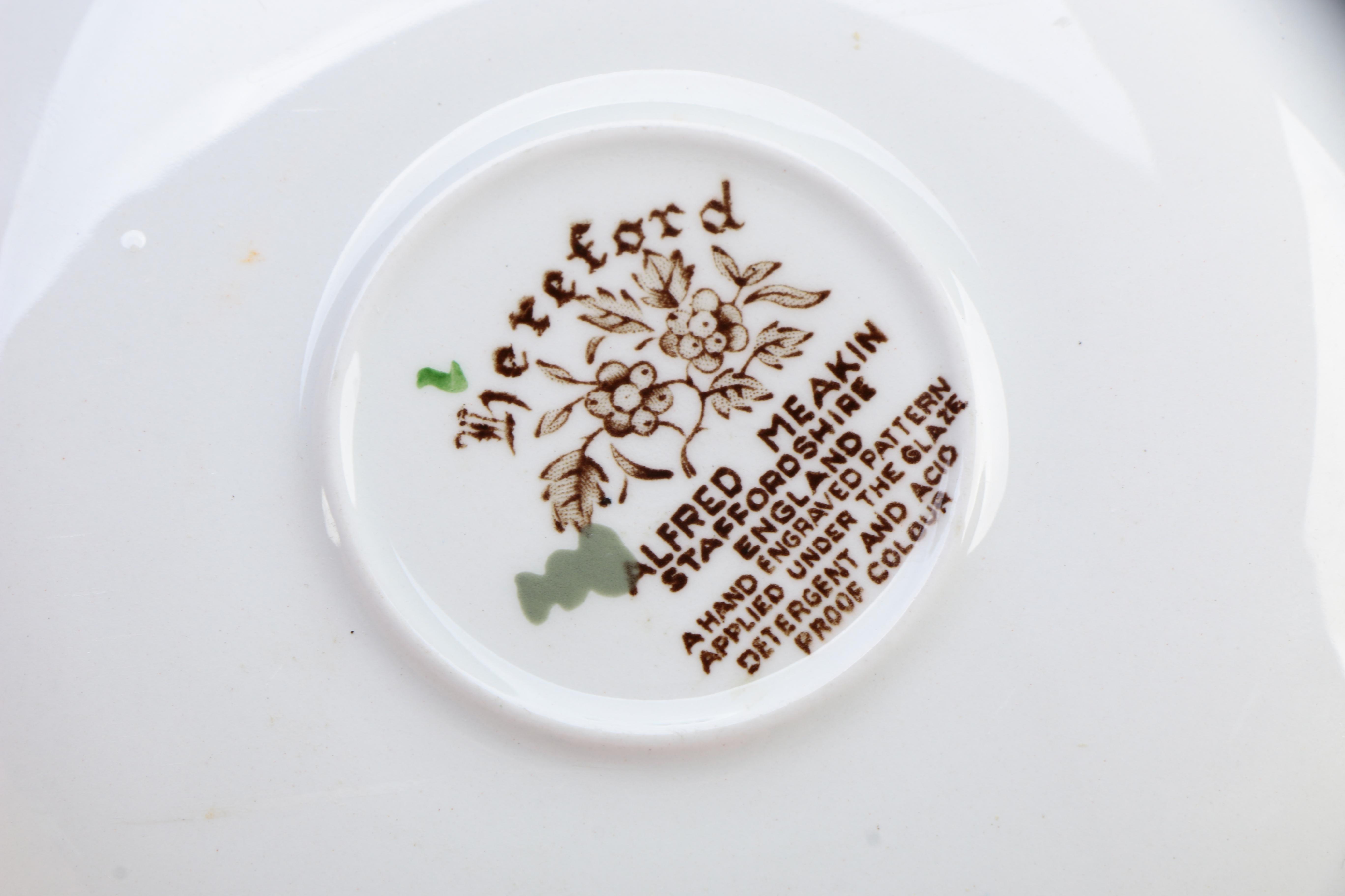 Alfred Meakin "Hereford" Tea Cups and Sauce