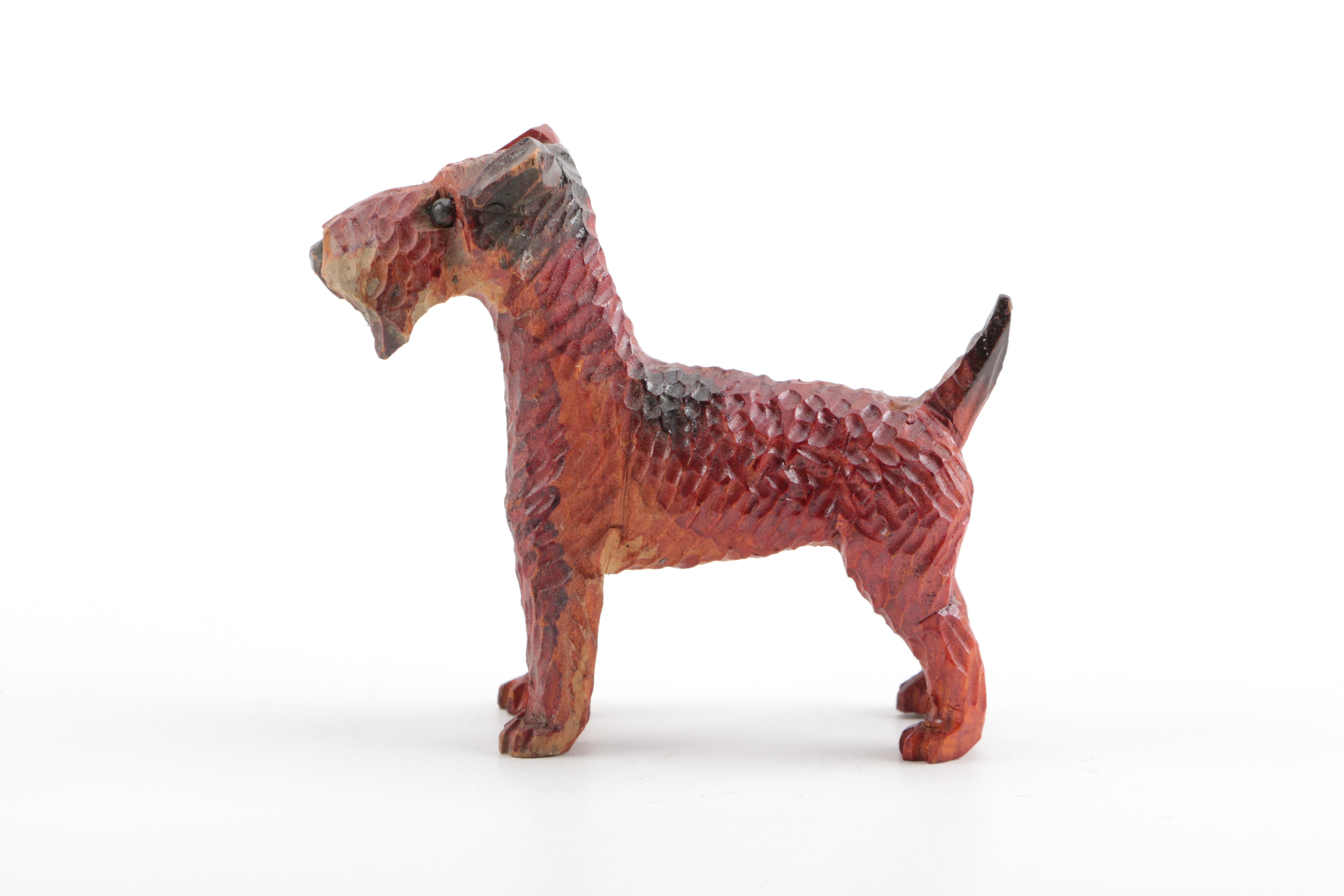 Hand Carved Wooden Dogs European