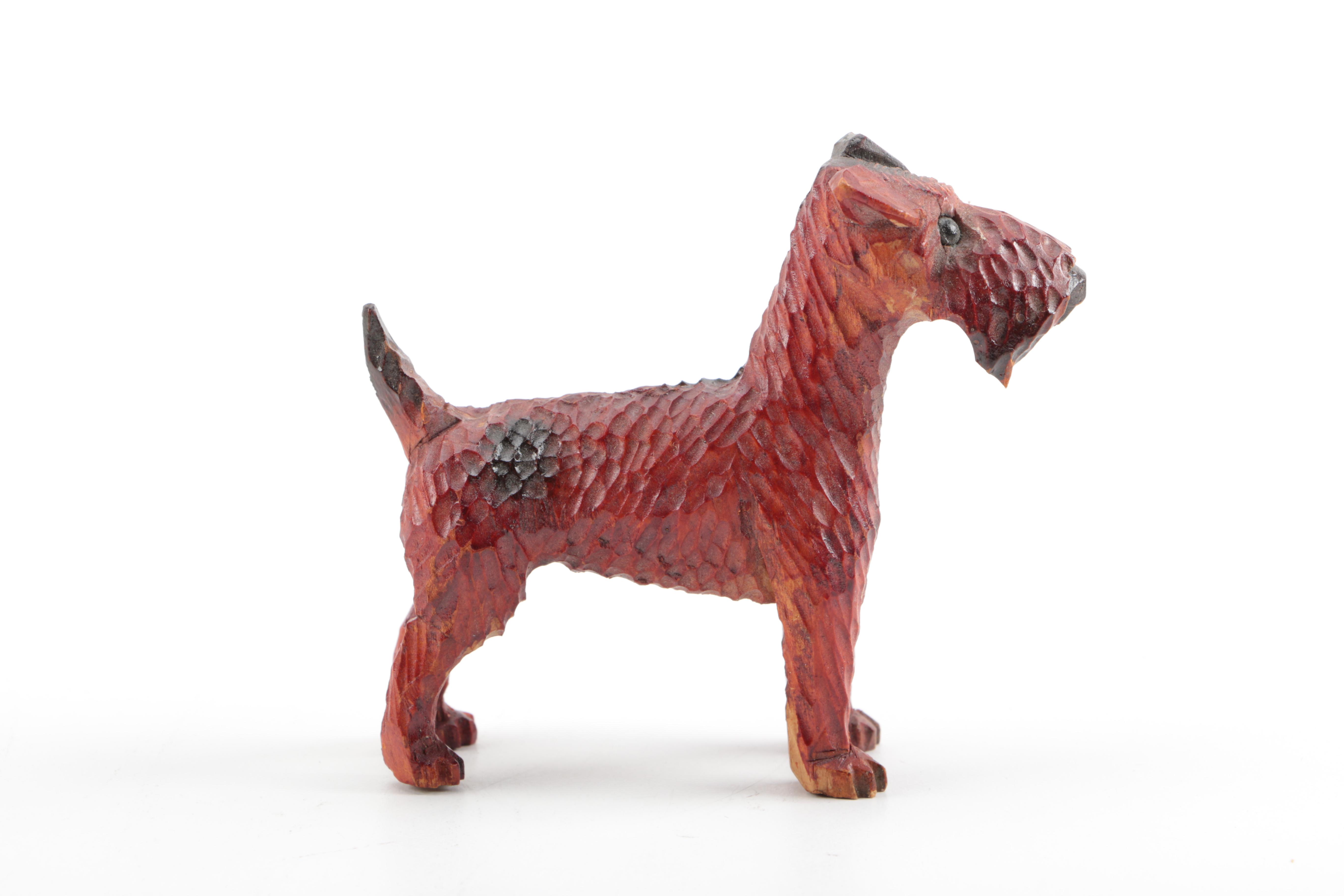 Hand Carved Wooden Dogs European