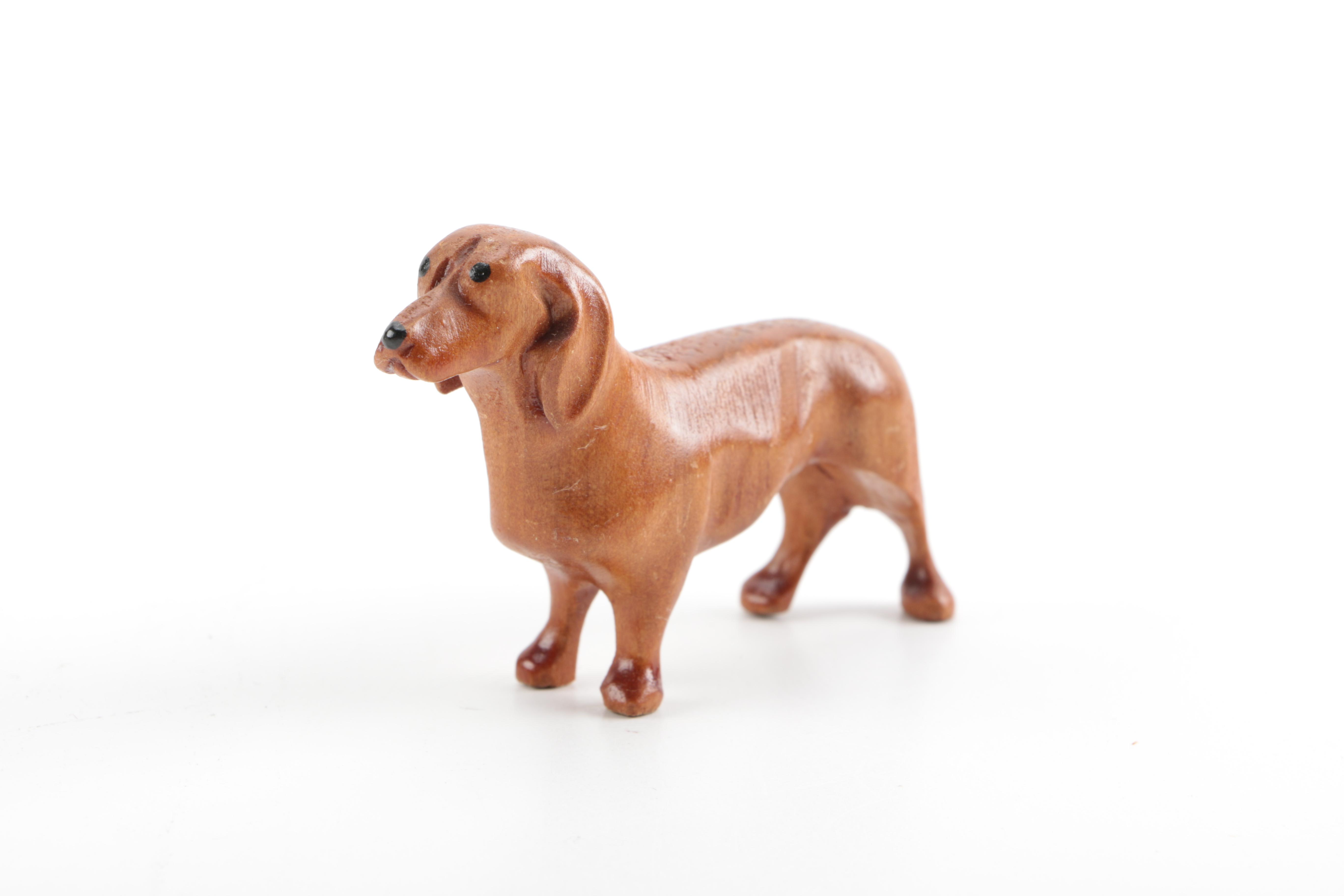 Hand Carved Wooden Dogs European